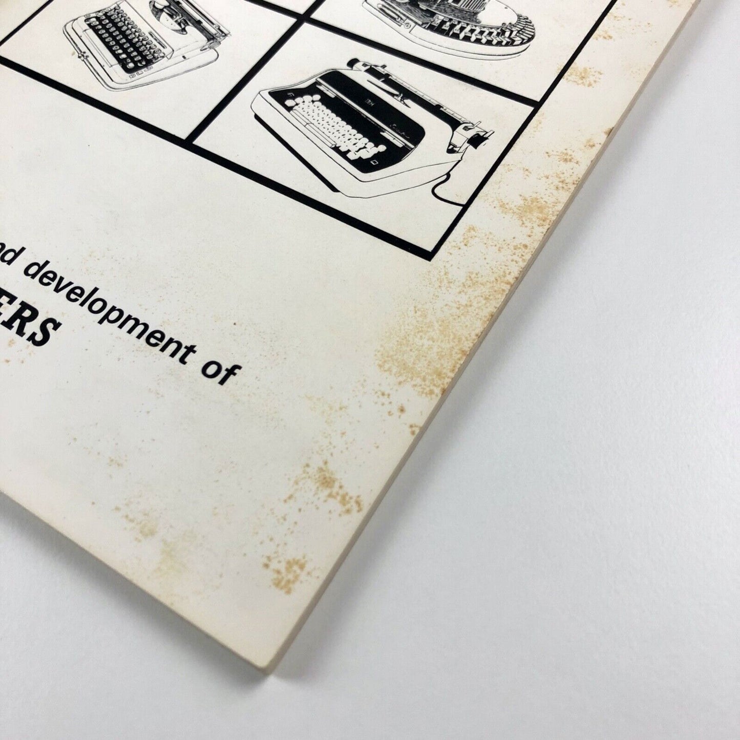 History and Development of Typewriters by G. Tilghman Richards | Science Museum HMSO 1964