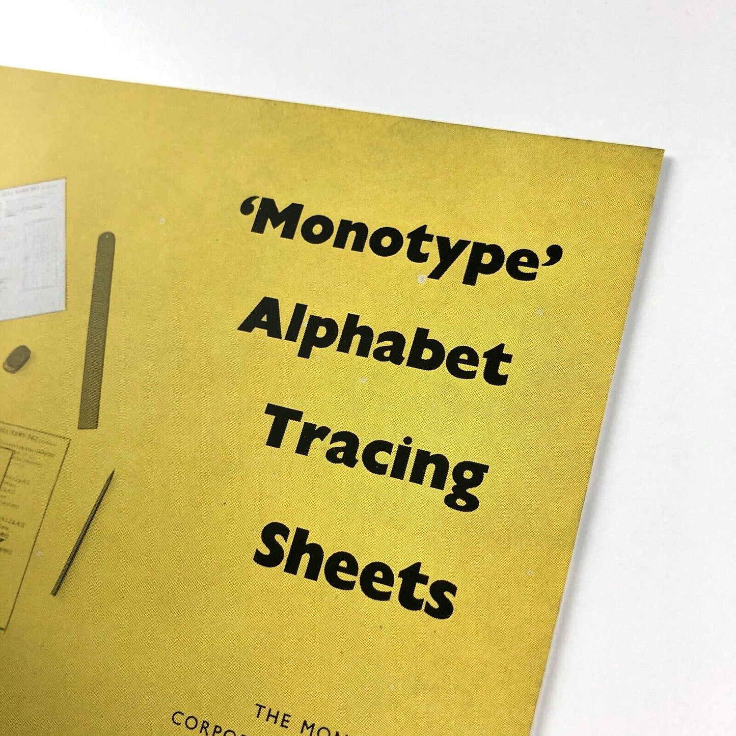 Monotype Alphabet Tracing Sheets – promotional leaflet, The Monotype Corporation