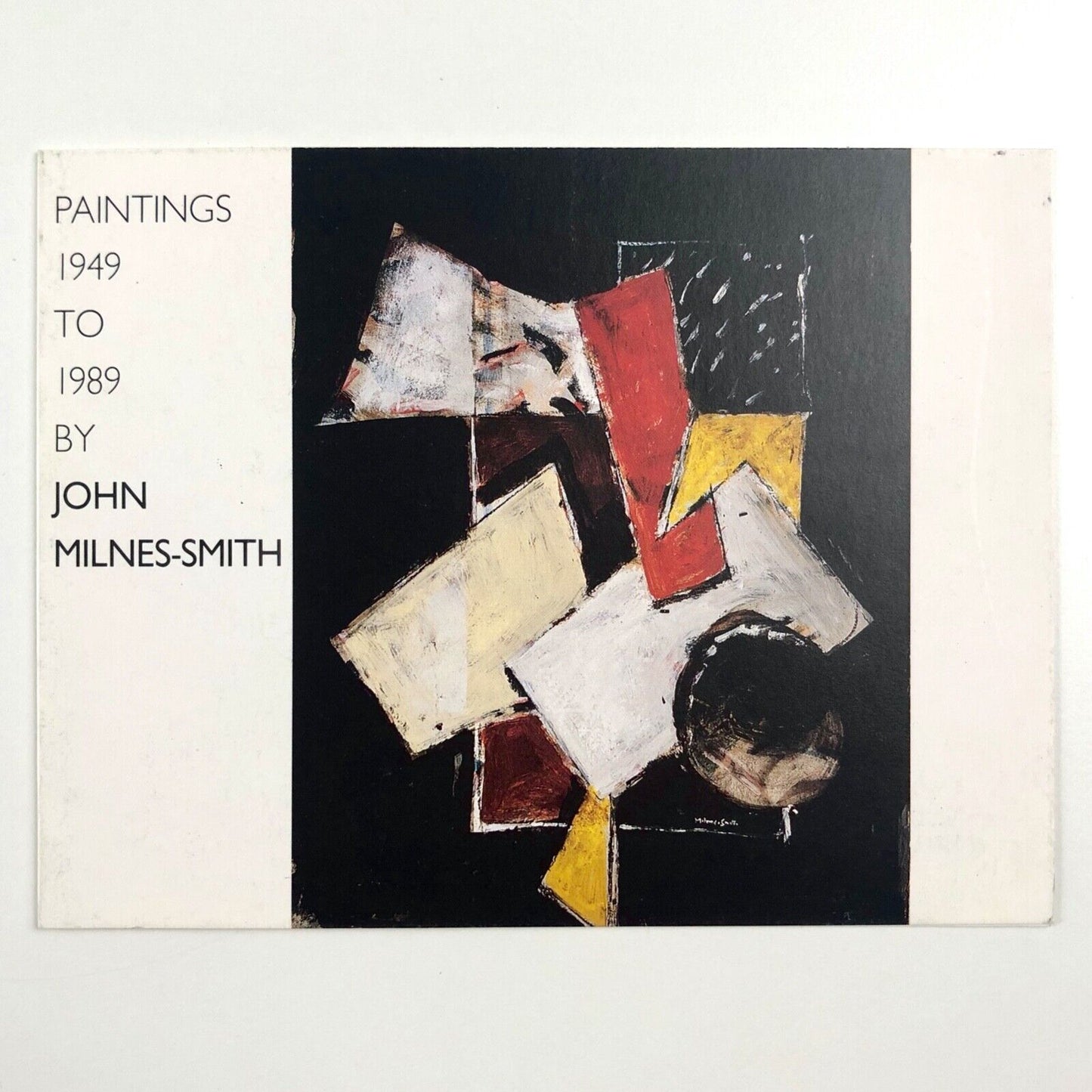 Paintings – 1949 to 1989 by John Milnes-Smith | Austin/Desmond private view invitation | Folded card, 1990