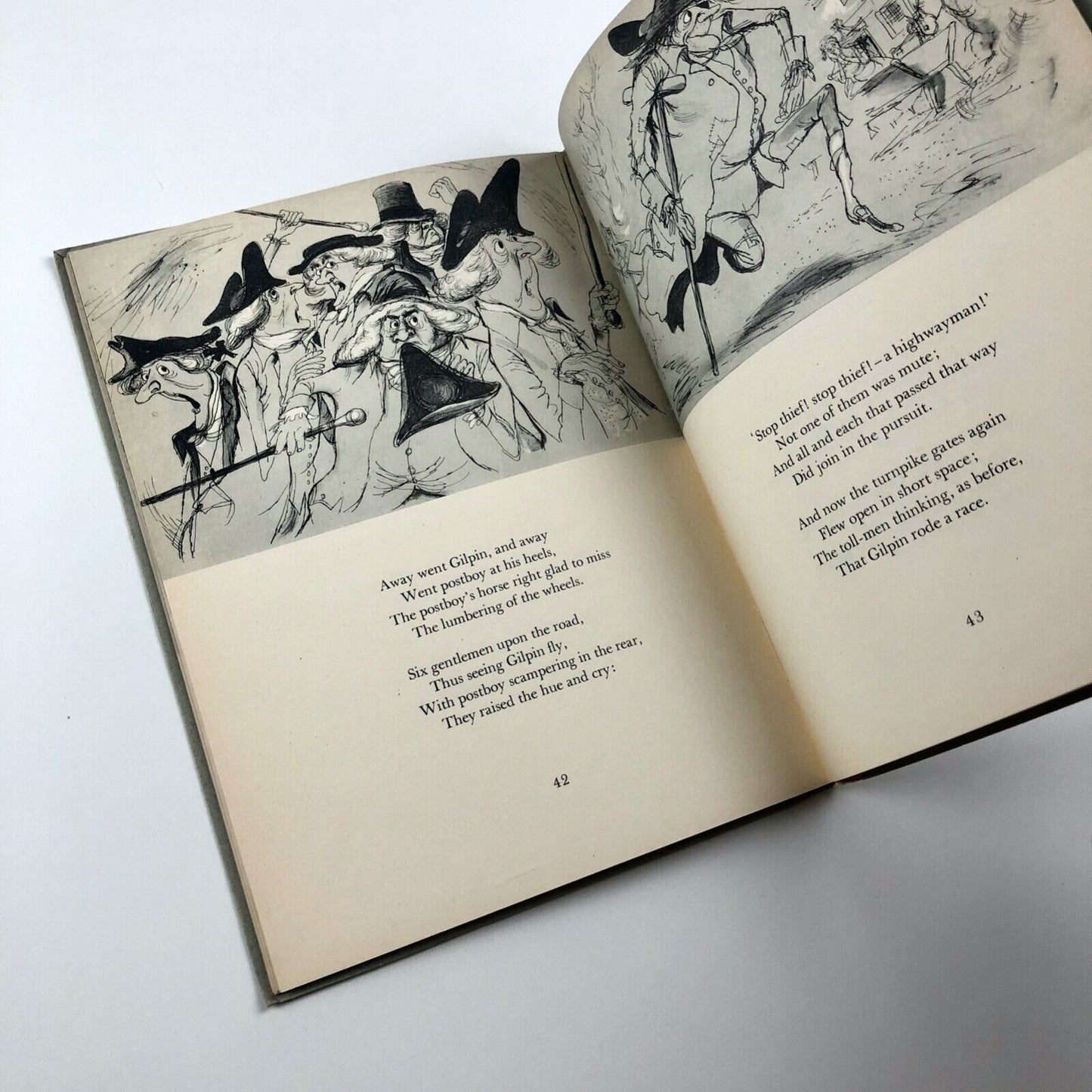 The Diverting History of John Gilpin | The Chiswick Press 1952, illustrations by Ronald Searle