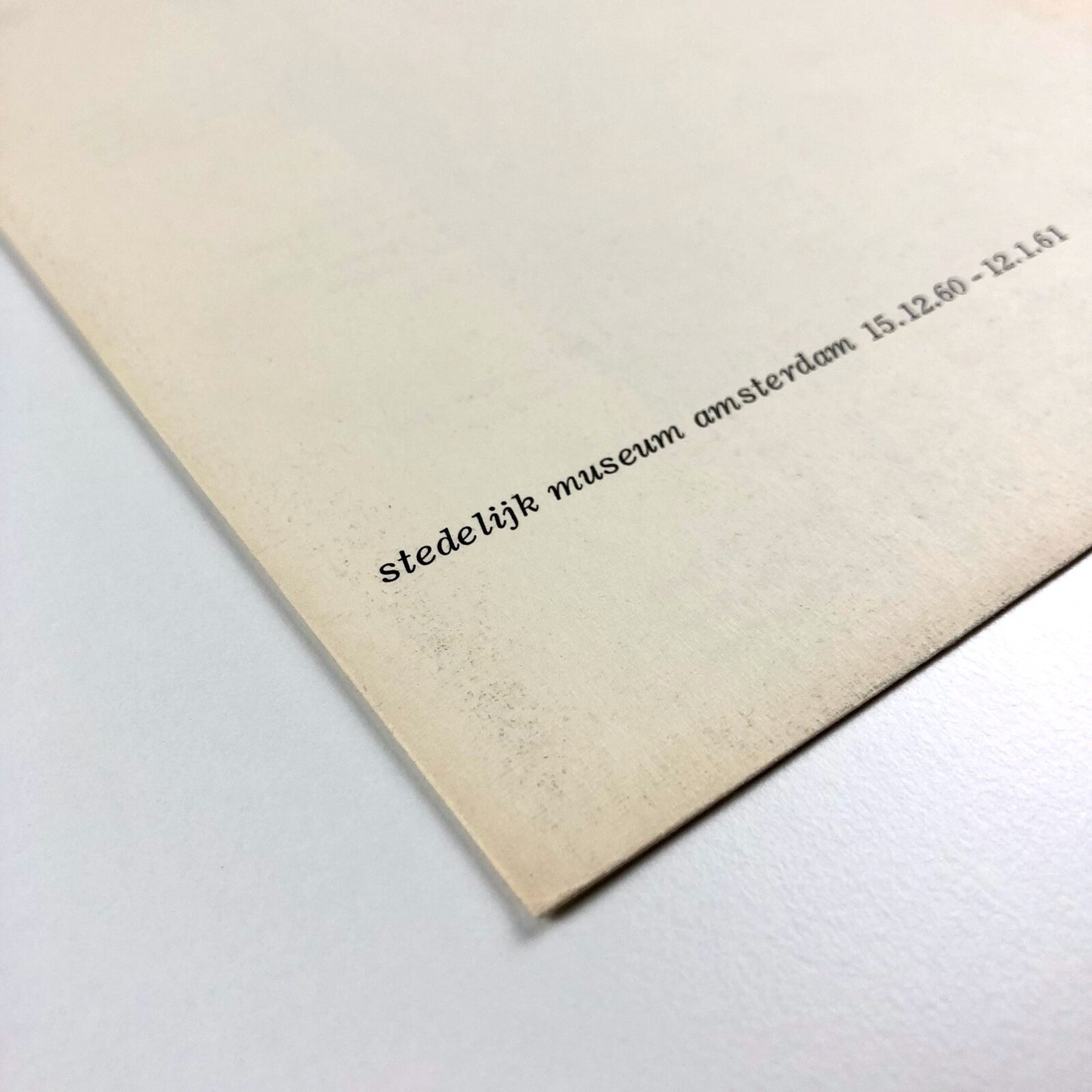 Otto Van Rees 1884–1957 | Stedelijk Museum fold-out leaflet | Cat. no. 252, 1961