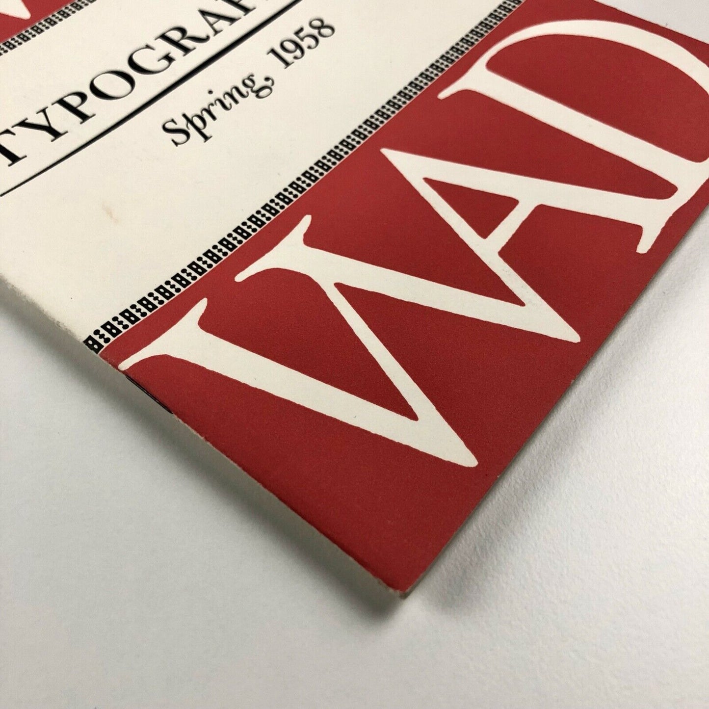 Typographer Spring 1958 Volume XIX No. 1 | In Memory of William A. Dwiggins | Rochester Institute of Technology, New York. Short note by Beatrice Warde