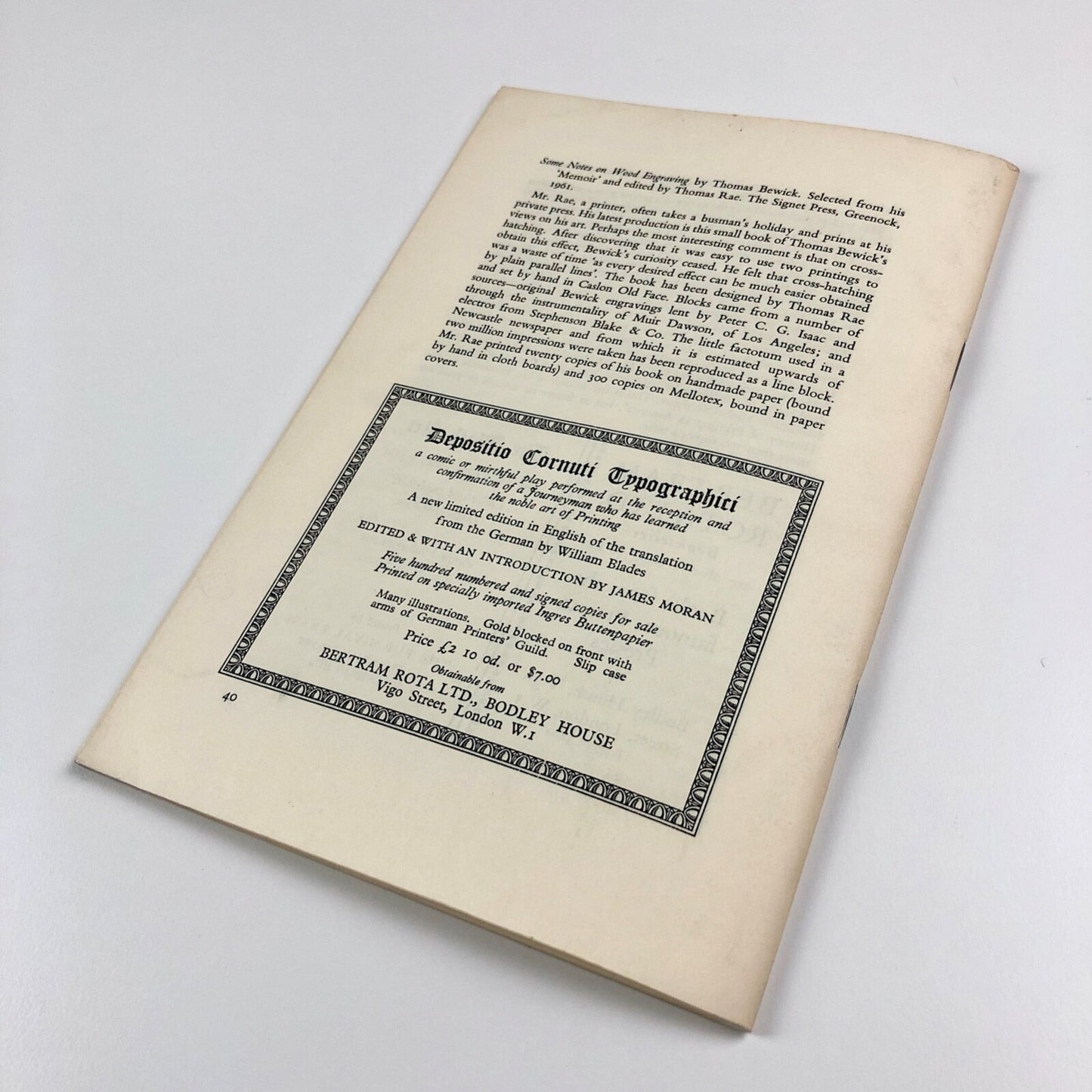 The Black Art vol 1 no 1 1962 | Bulmer and Lord Stanhope by Peter Isaac