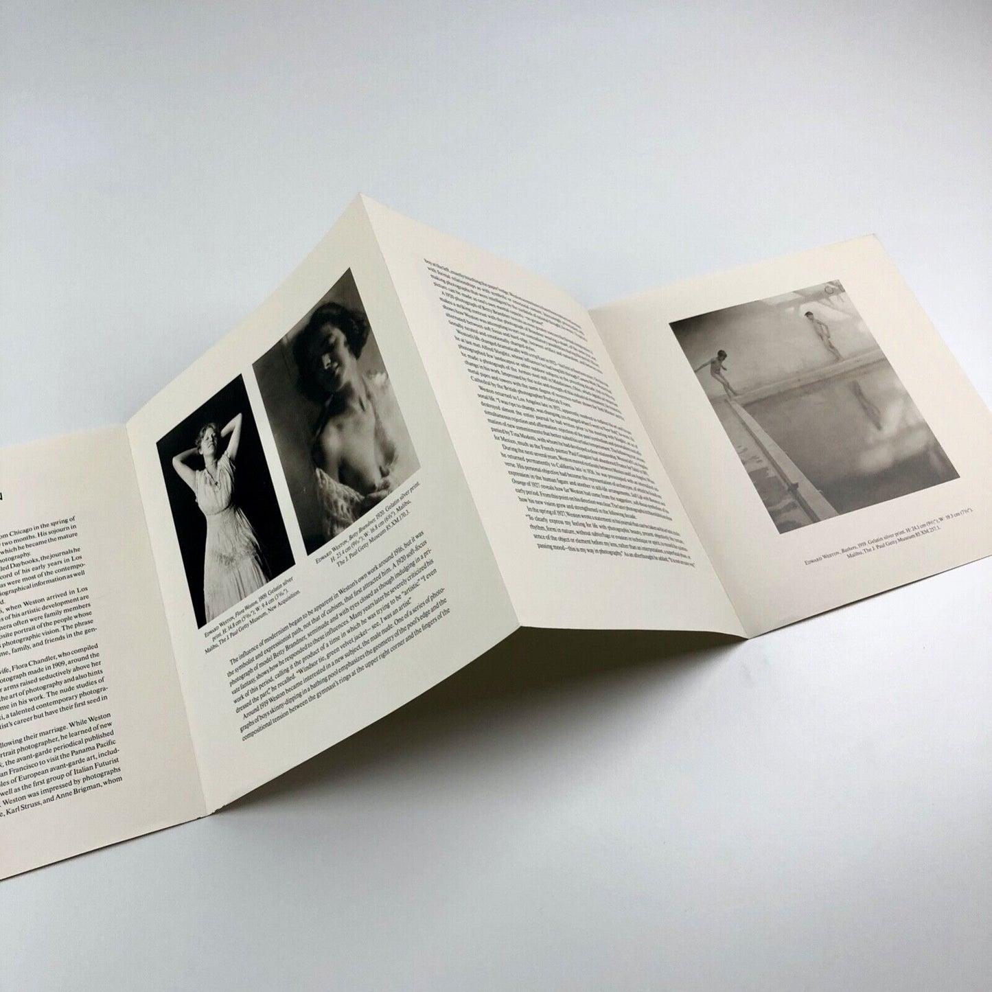 Folding leaflet for Edward Weston. The Home Spirit and Beyond by Weston Naef | Center for Creative Photography, 1981
