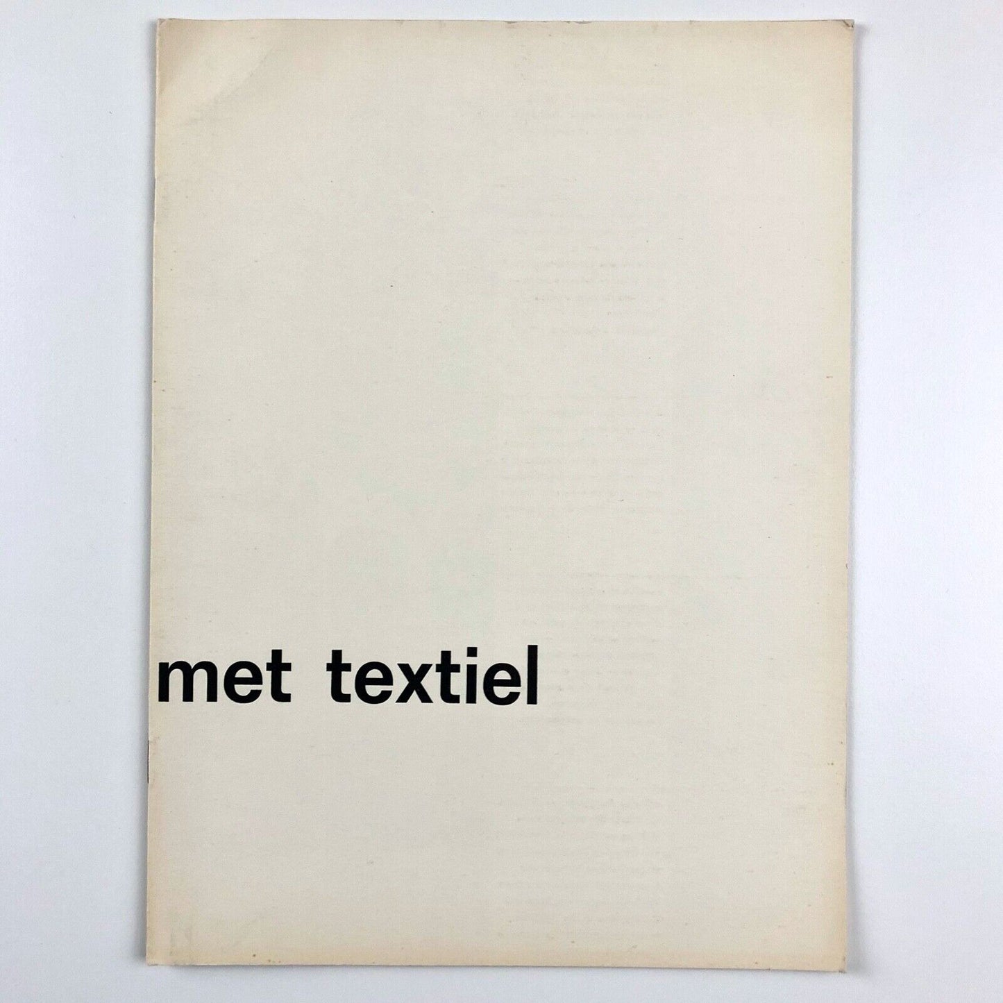 Met Textiel (With Textile) | Stedelijk Museum catalogue | Cat. no. 261, 1961
