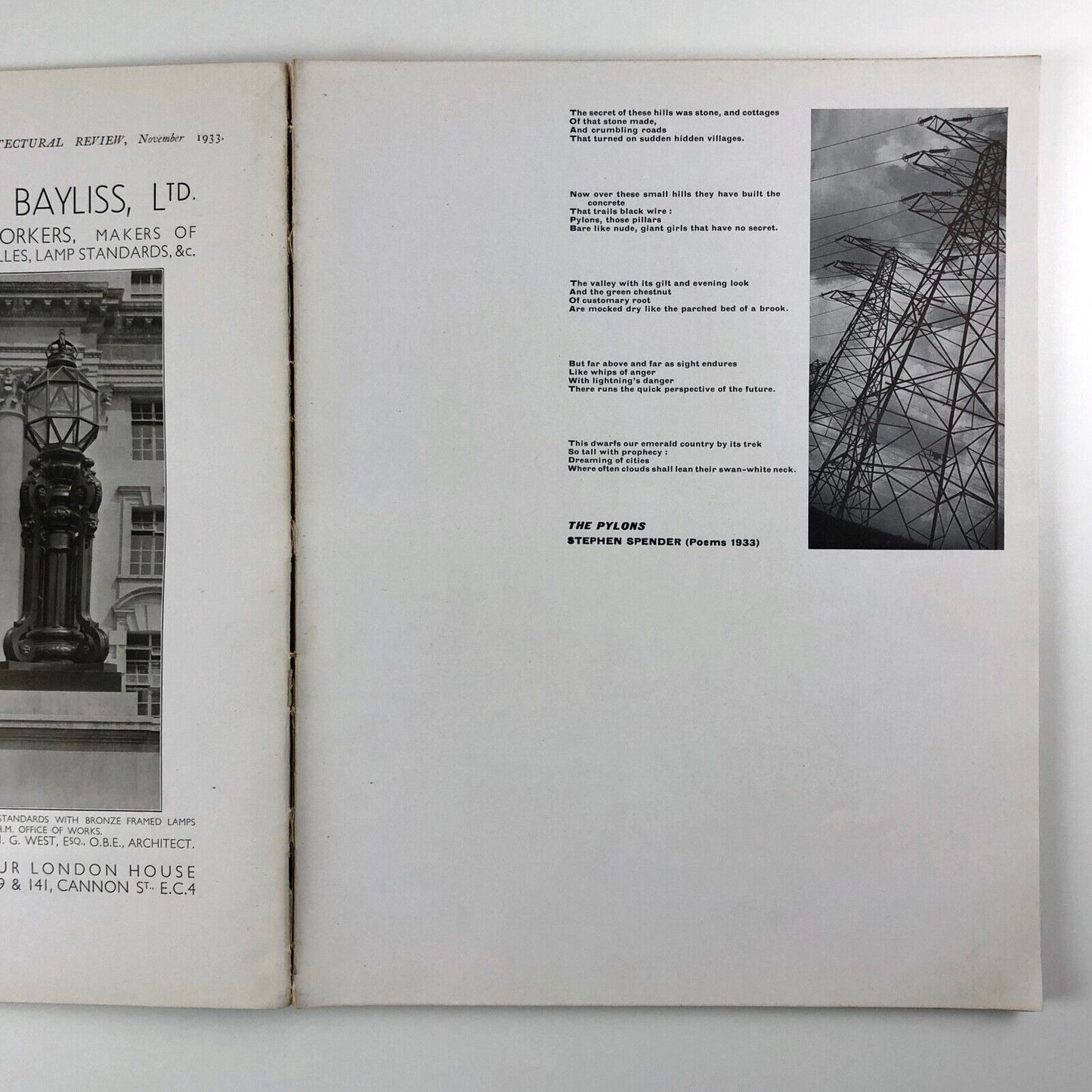 The Architectural Review | 'Electricity' issue | November 1933, LXXIV No. 444