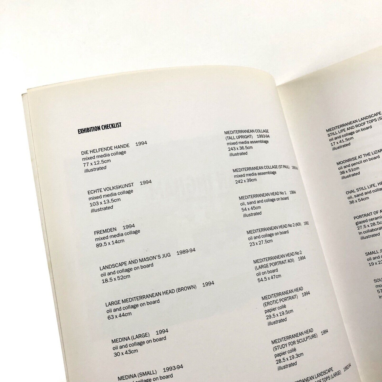 Bryan Ingham: New Paintings, Collages... | Francis Graham-Dixon Gallery, 1995