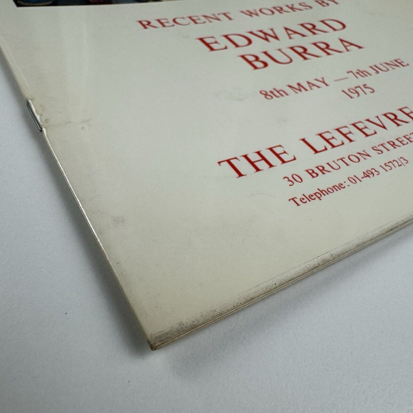 Recent works by Edward Burra | The Lefevre Gallery catalogue booklet, 1975