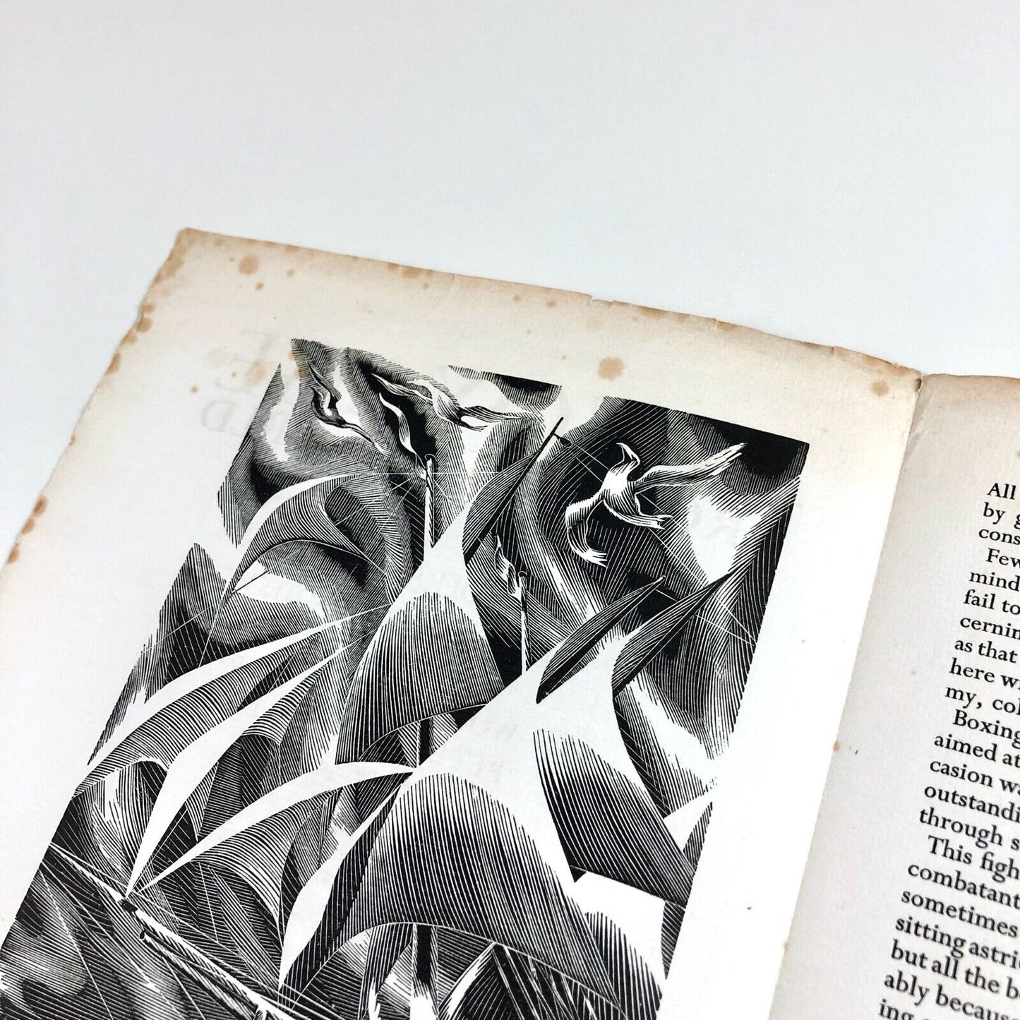 Prospectus for A Voyage Round the World with Captain James Cook in HMS Resolution by Anders Sparrman | Golden Cockerel Press, 1944 | Wood-engravings by Peter Barker-Mill