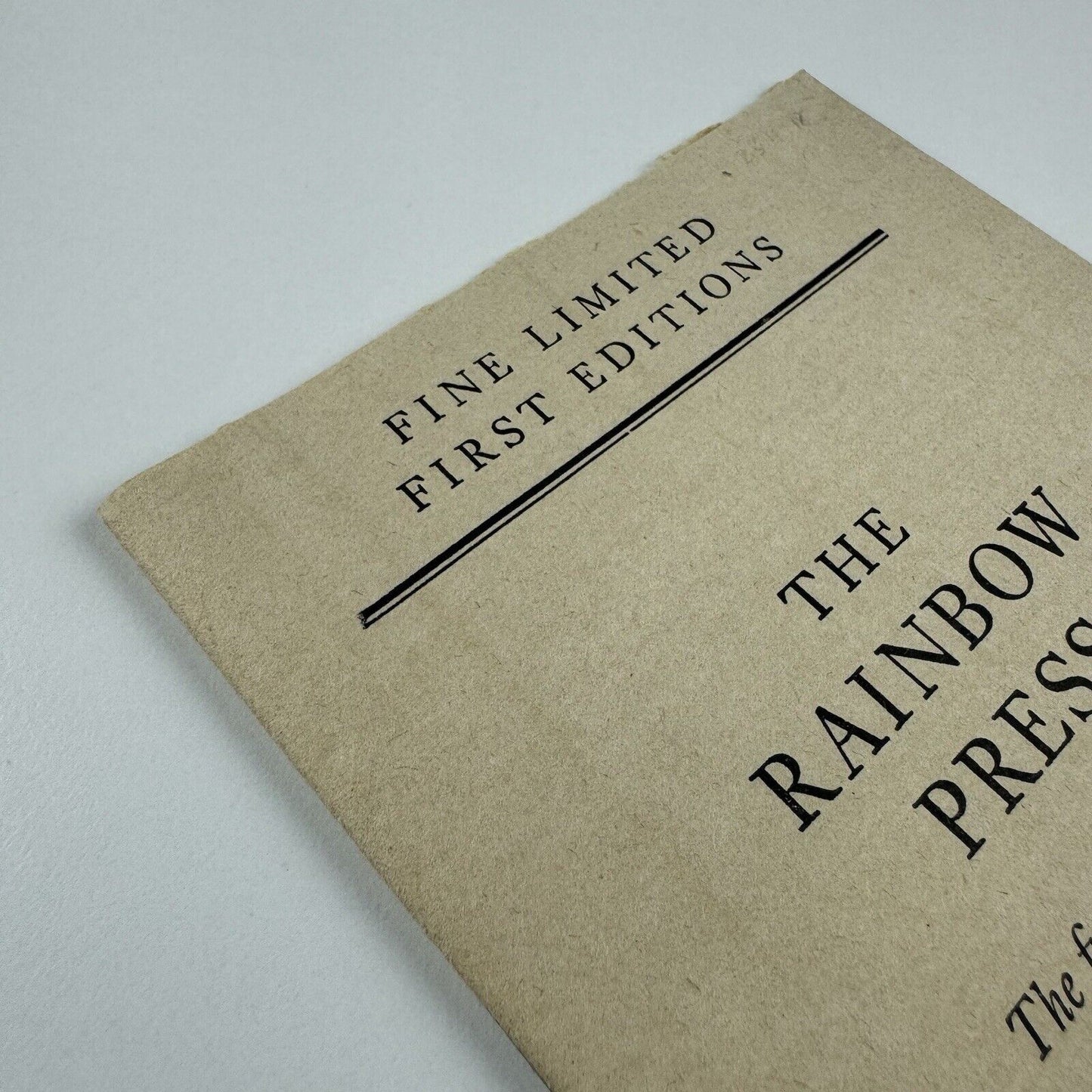 Leaflet for The Rainbow Press | The first 10 publications 1970-1977 | The John Robert Press | includes Ted Hughes, Sylvia Plath