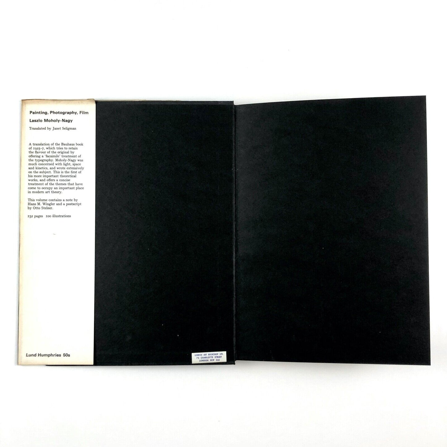 Painting Photography Film | Laszlo Moholy-Nagy | Translated by Janet Seligman | Lund Humphries, 1969