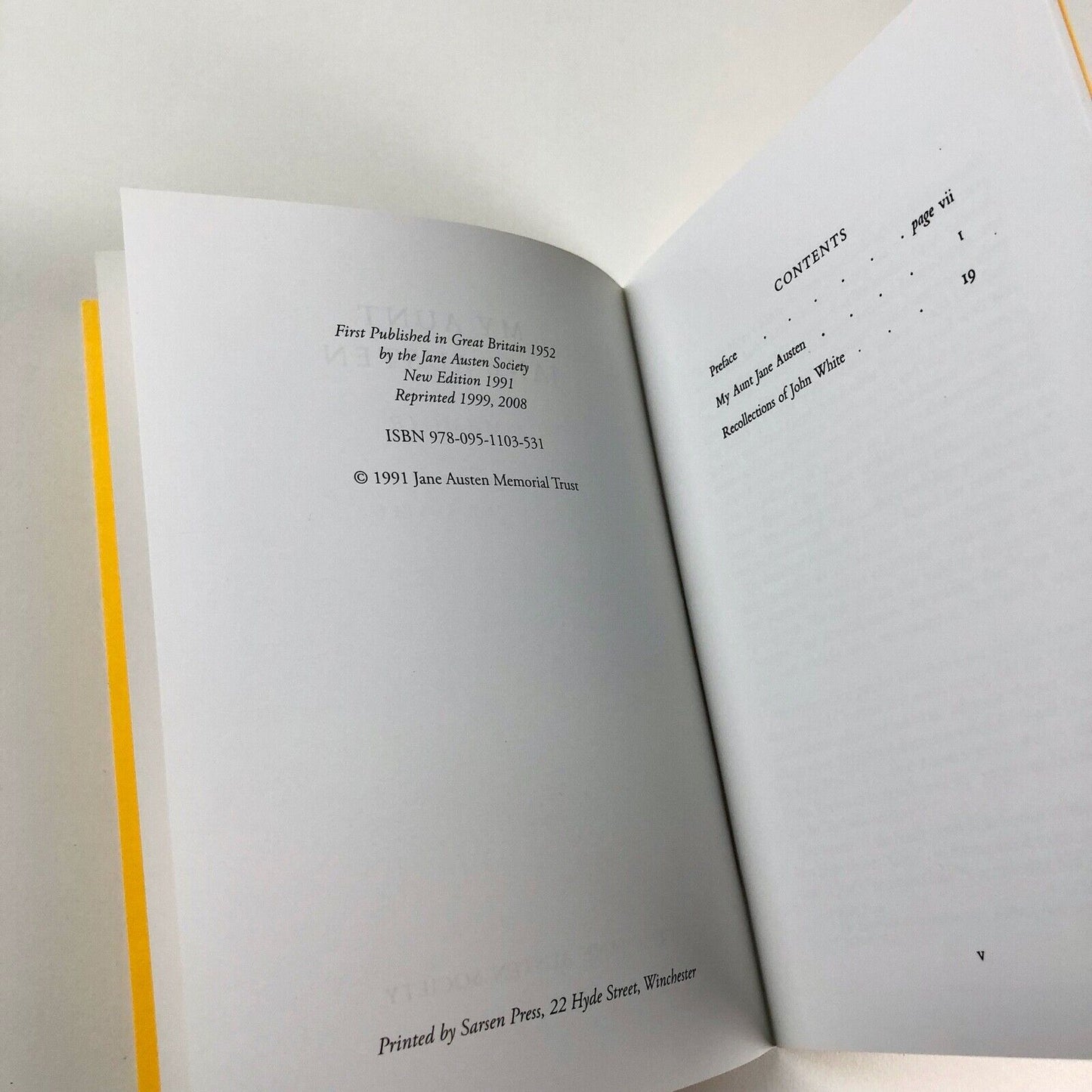 My Aunt Jane Austen: A Memoir by Caroline Austen | The Jane Austen Society, 1991