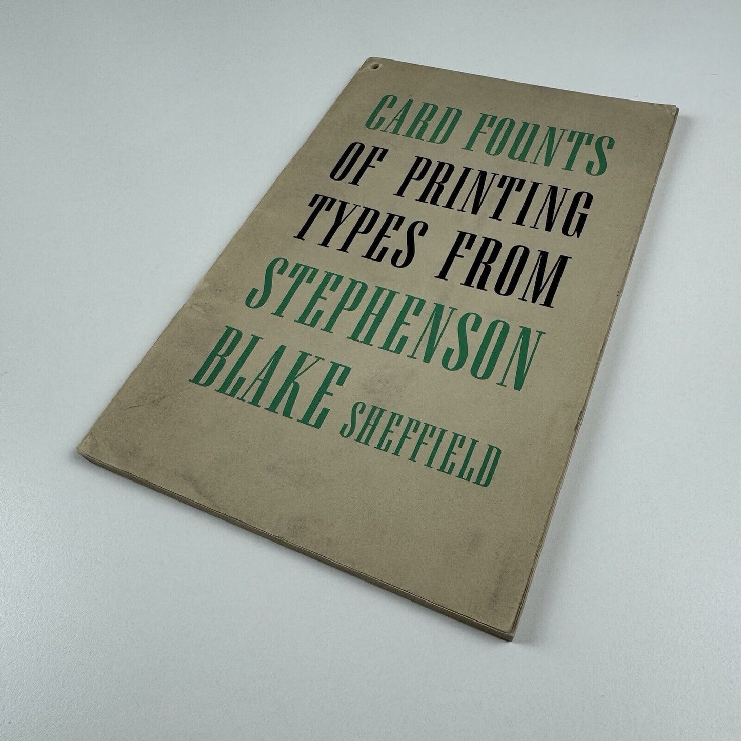 Card Founts of Printing Types from Stephenson Blake | Type specimen booklet
