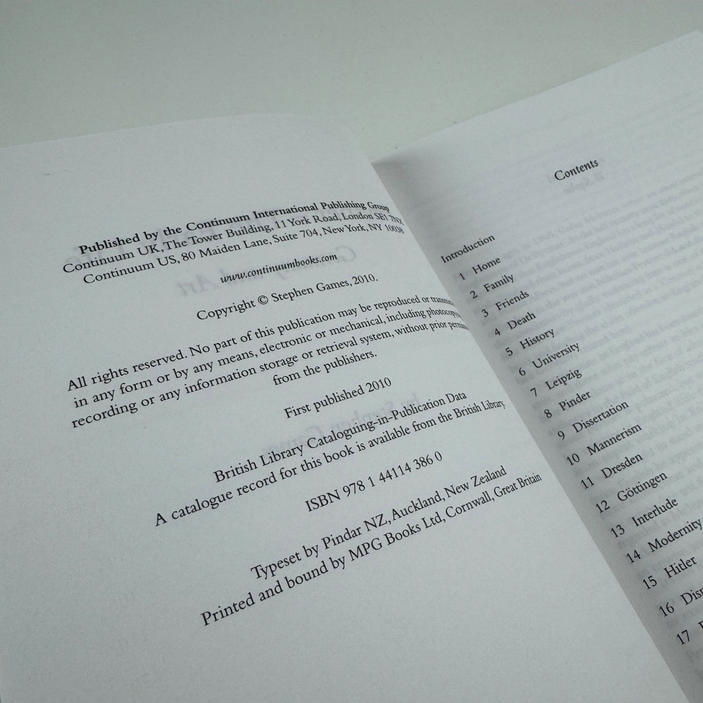 Pevsner. The Early Life: Germany and Art by Stephen Games | Continuum, 2010