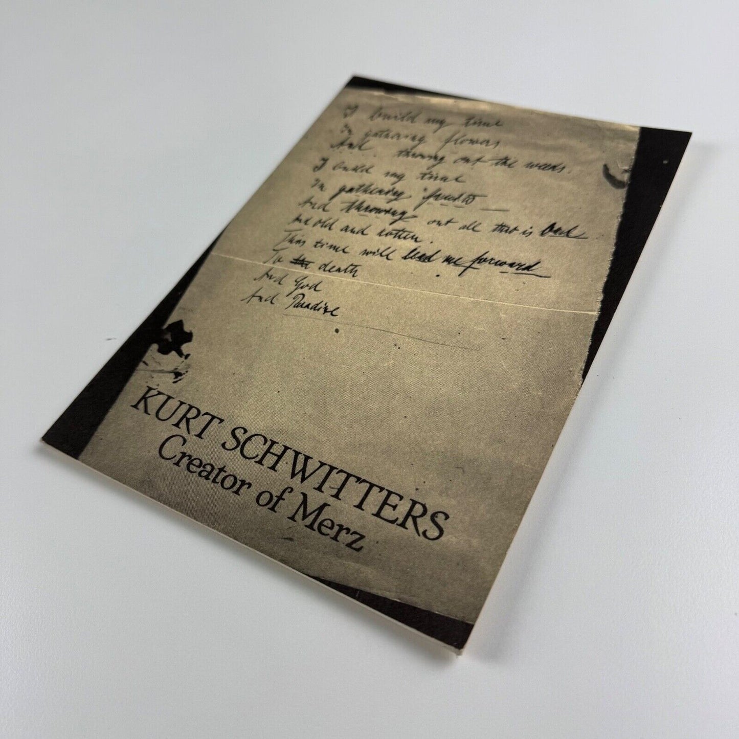Kurt Schwitters. Creator of Merz by M.E. Burkett |Abbot Hall Art Gallery, 1979