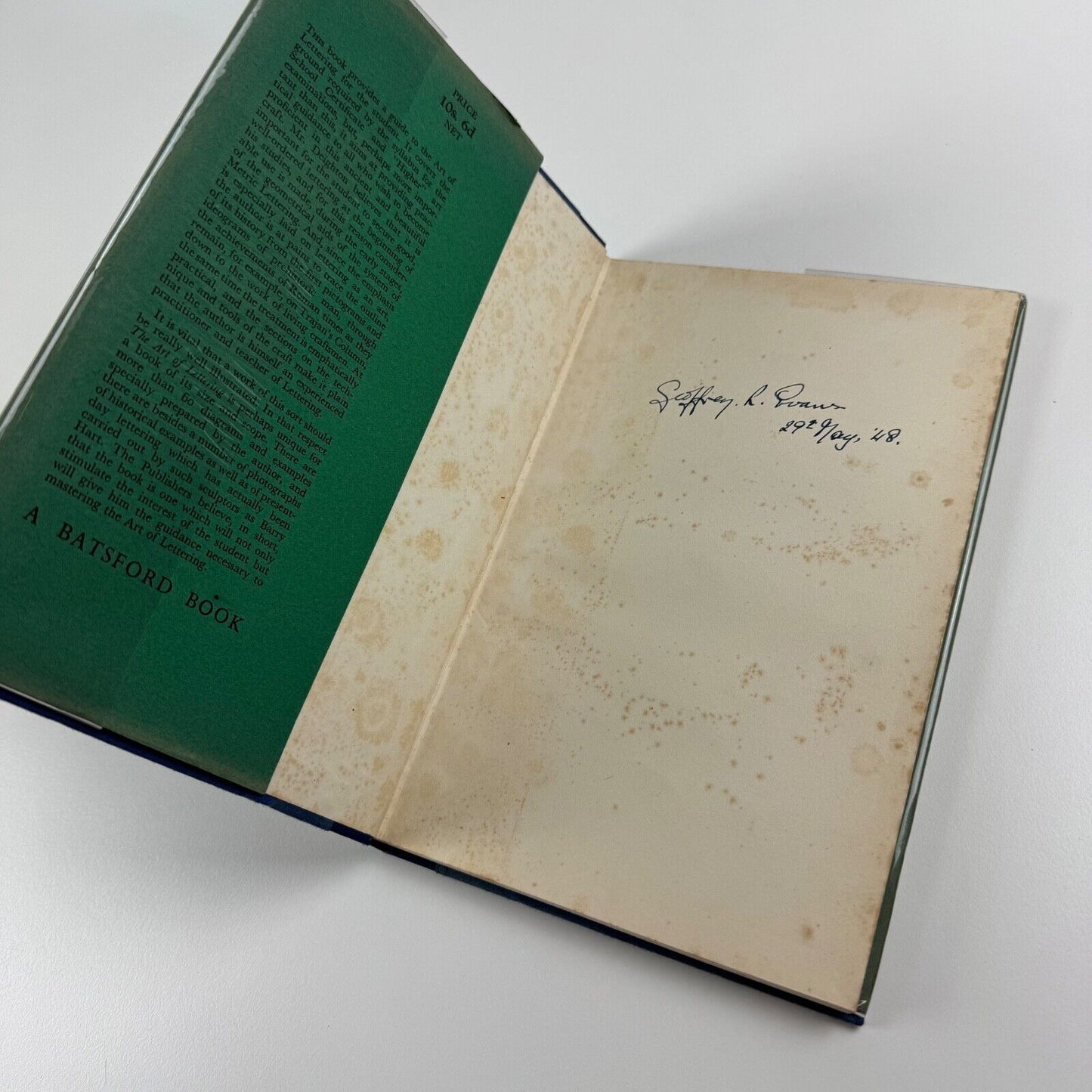 The Art of Lettering by Harold Deighton | B.T. Batsford, 1947