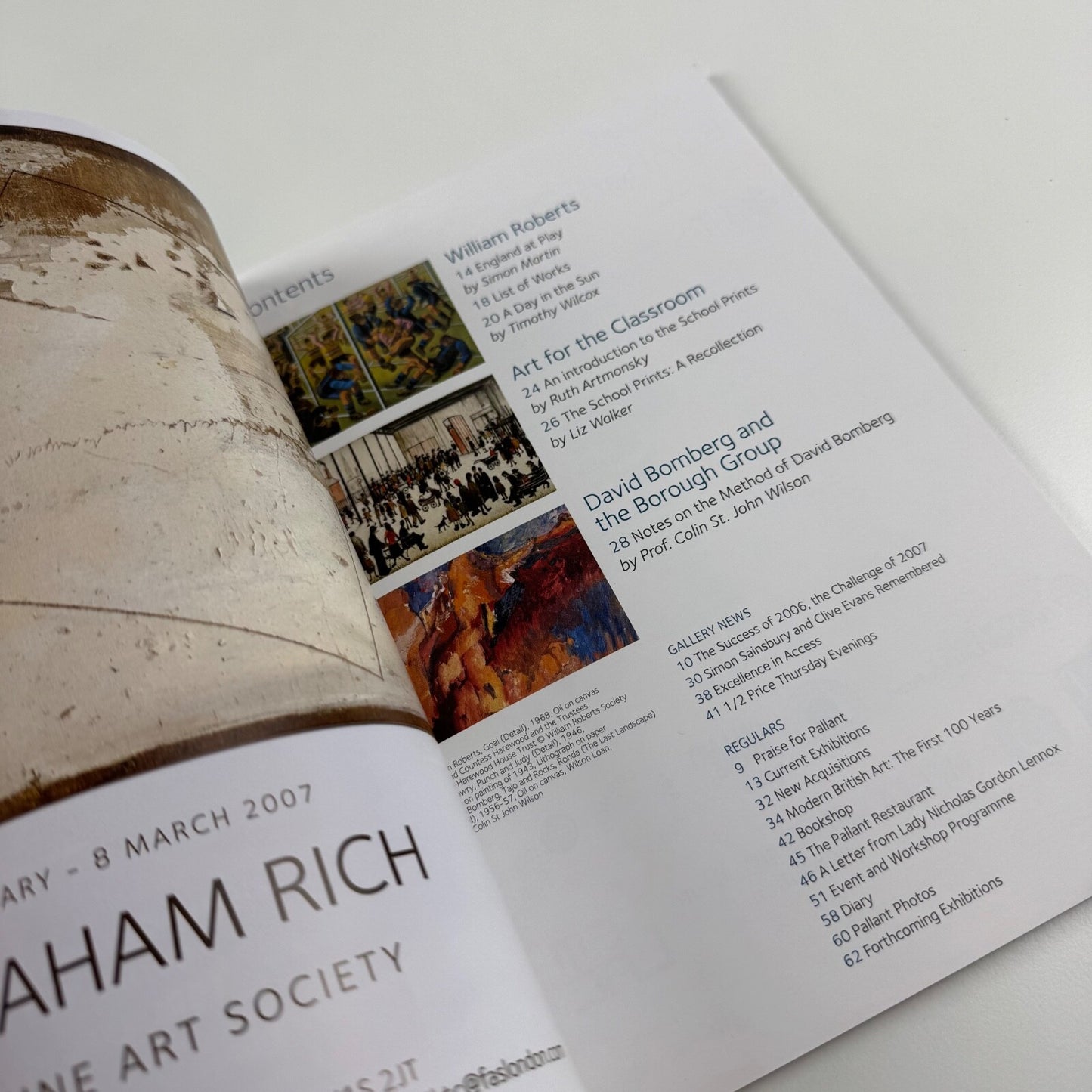 William Roberts: England at Play | Pallant House Gallery magazine. Number 10 January - March 2007