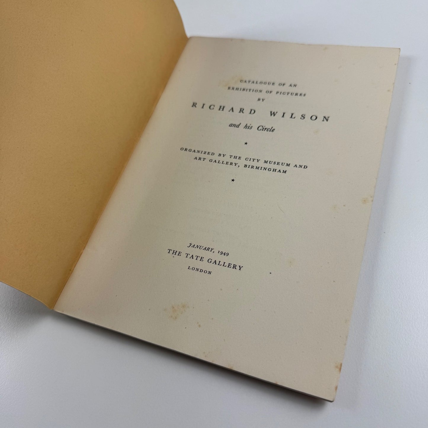 Richard Wilson and his Circle | Tate Gallery January 1949