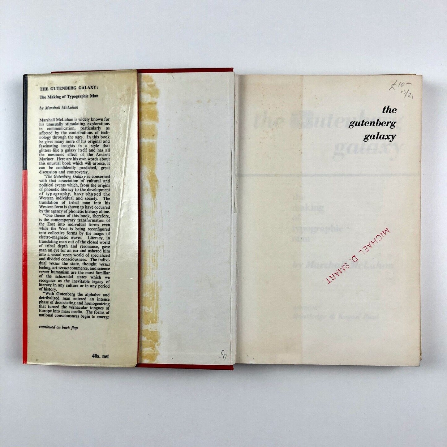 The Gutenberg Galaxy. The Making of Typographic Man | Marshall McLuhan | 1967