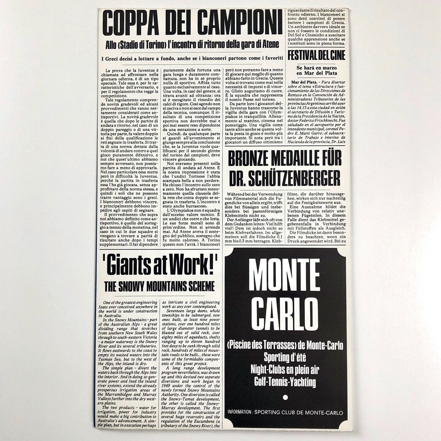Metropol type specimen leaflet | Societá Nebiolo, Torino | Attrazione Grafica, undated