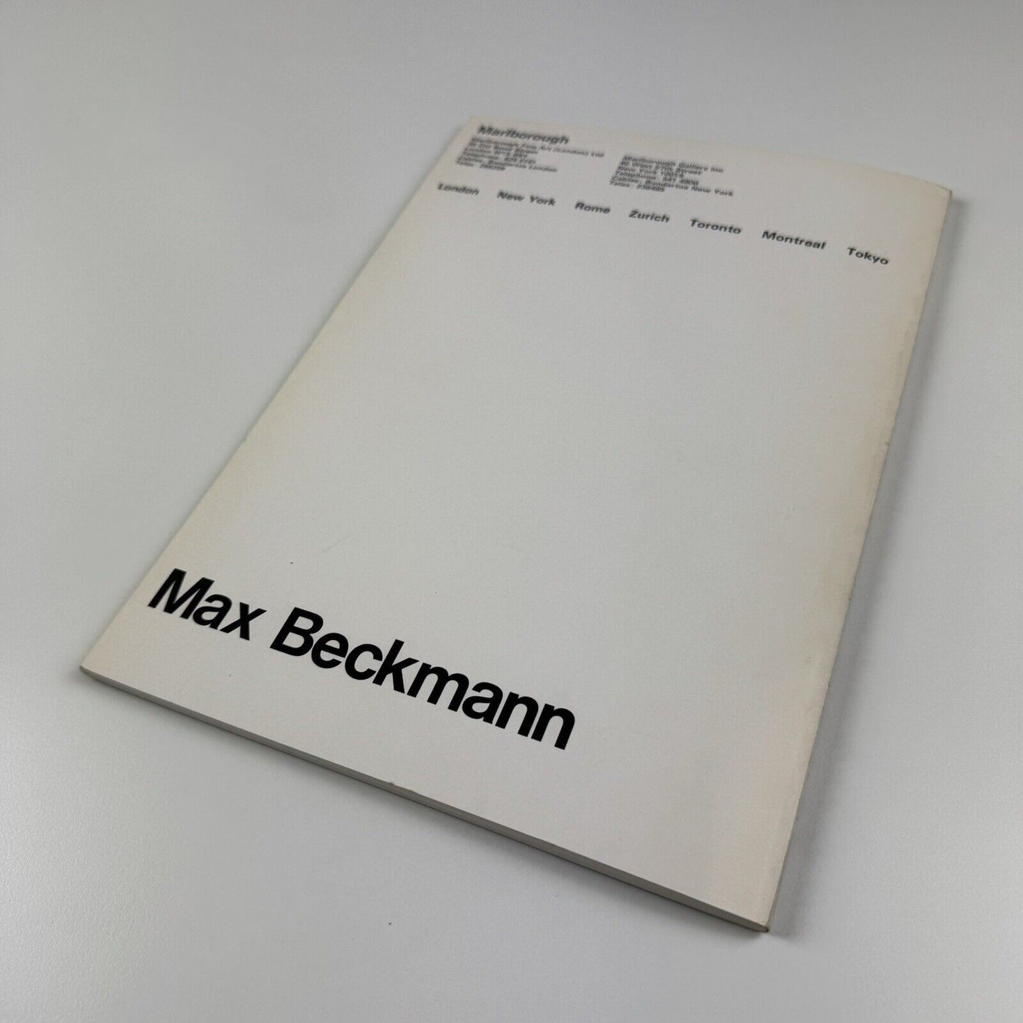 Max Beckmann – Paintings Around His Visit to London in 1938 | Marlborough Fine Art New York catalogue, 1974/75