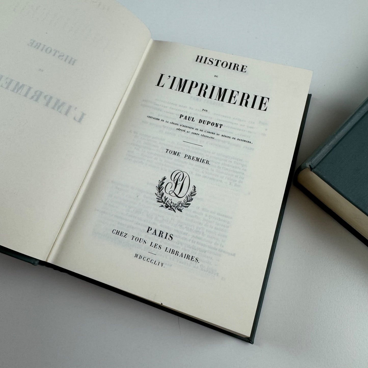 Histoire de l'Imprimerie by Paul Dupont | Gregg International reprint 1971 2 vol