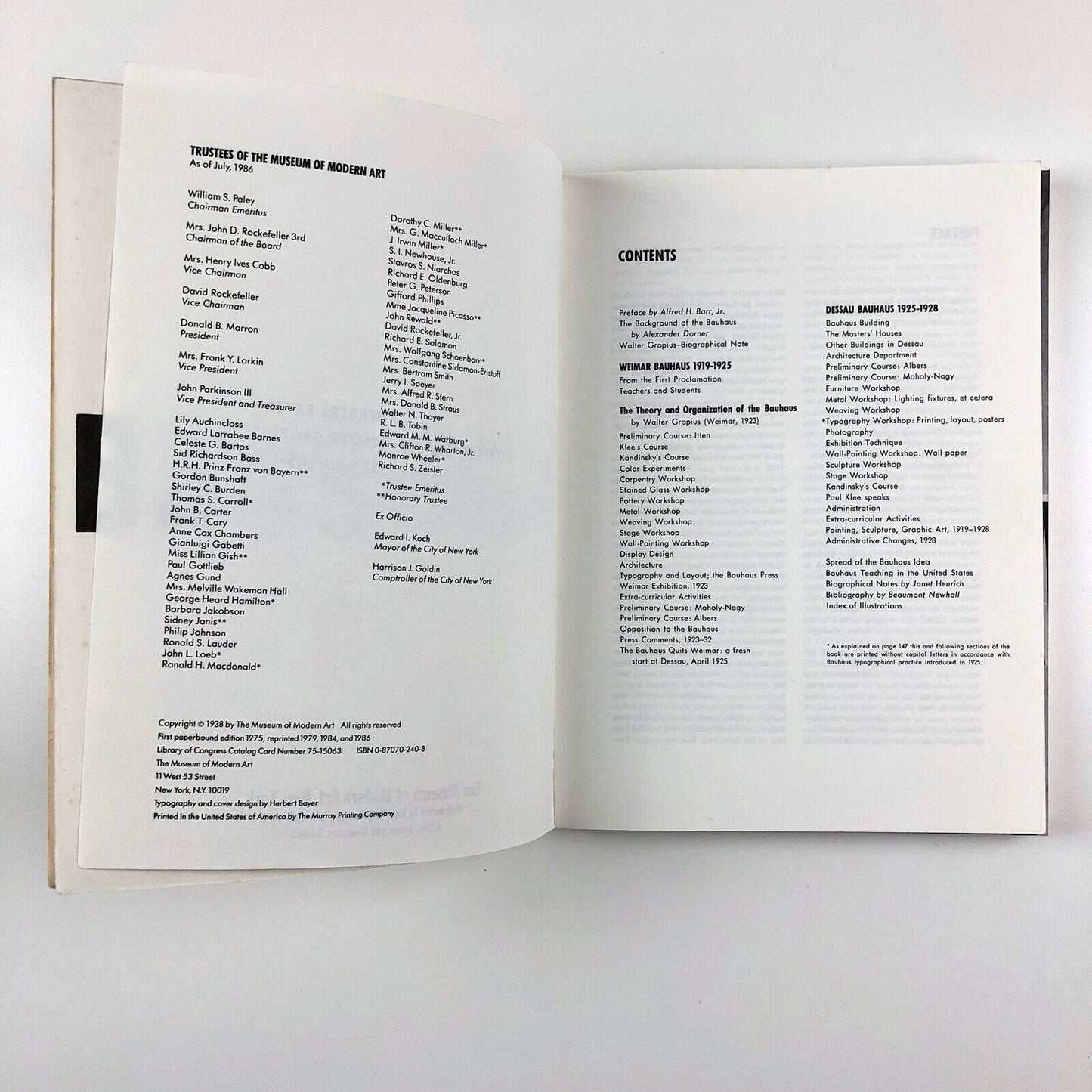 Bauhaus – 1919–1928 | Edited by Bayer/Gropius | MOMA, 1986 edition