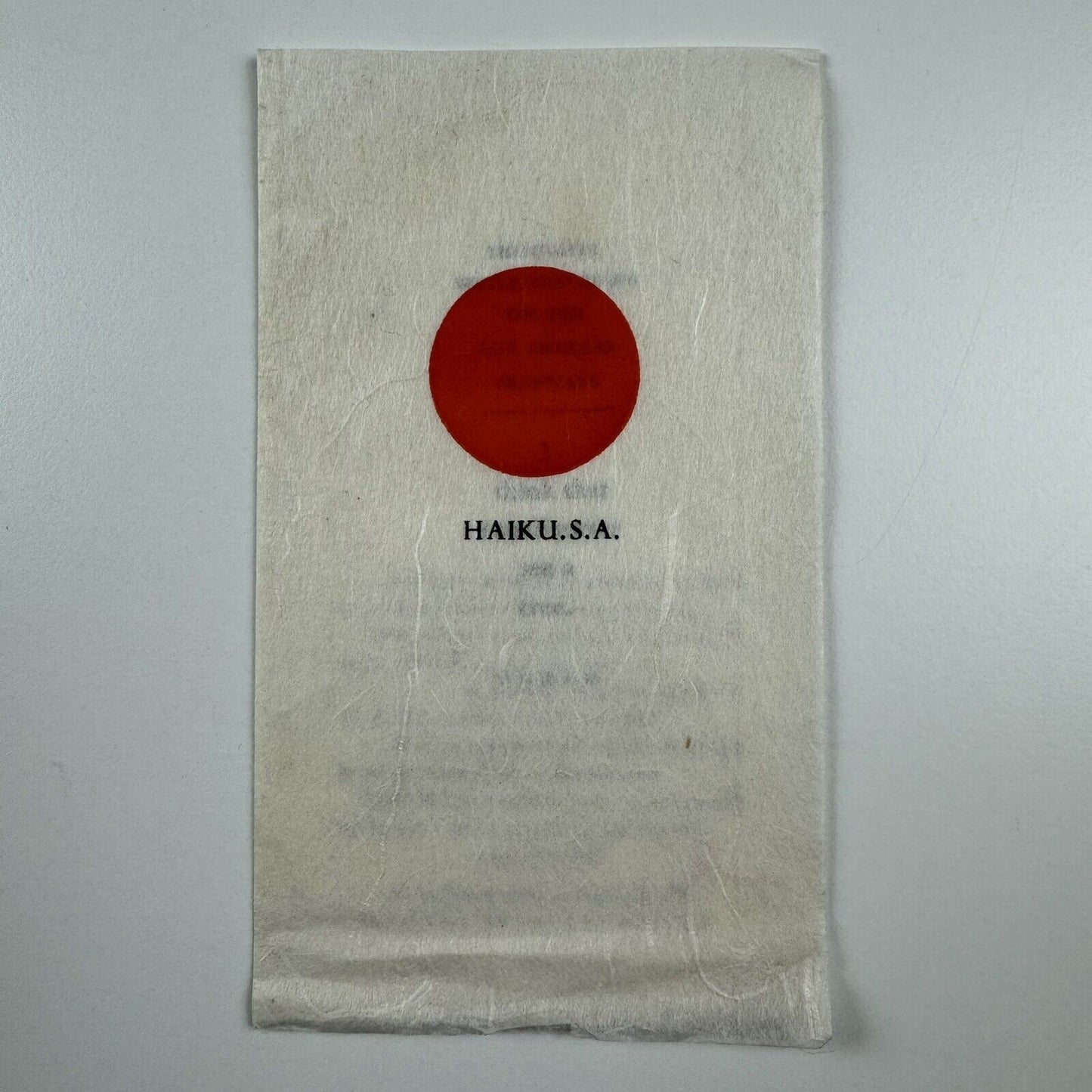 HAIKU.S.A. by Egdon H. Margo | Wroungfount 7, Canadian Guild of Hand Printers | Sherman Oaks