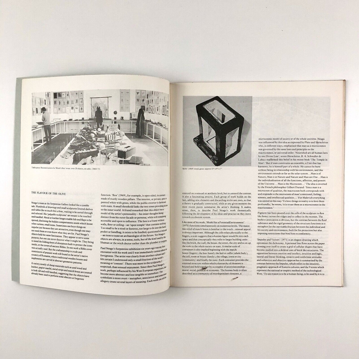 Paul Neagu Sculpture | ICA Institute of Contemporary Arts catalogue, 1979 | Signed by the artist