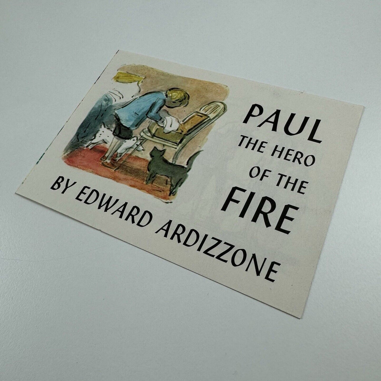Promotional leaflet: Paul the Hero of the Fire by Edward Ardizzone | Constable, 1962