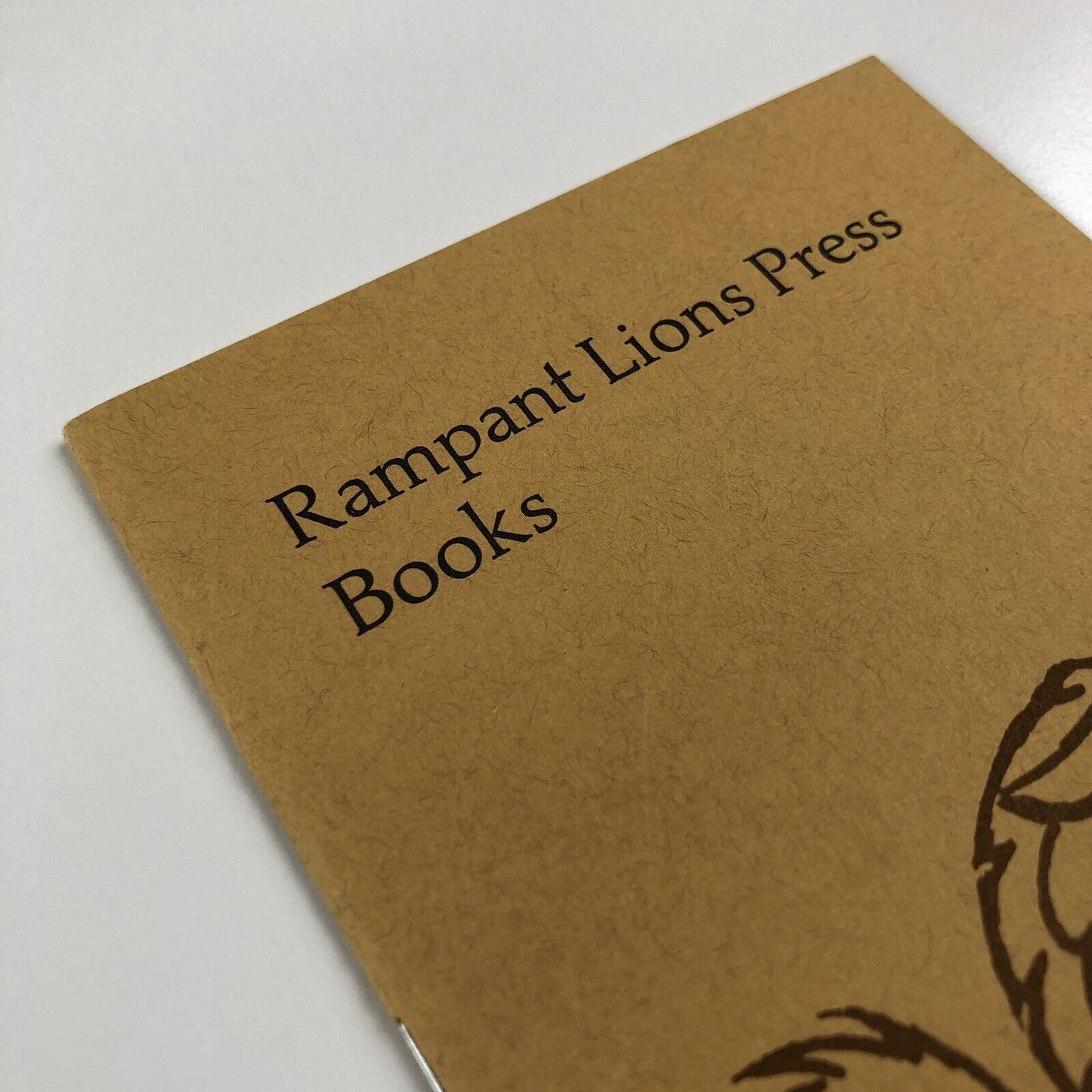 Rampant Lions Press – Books Designed and Printed by Will & Sebastian Carter | 1974/5