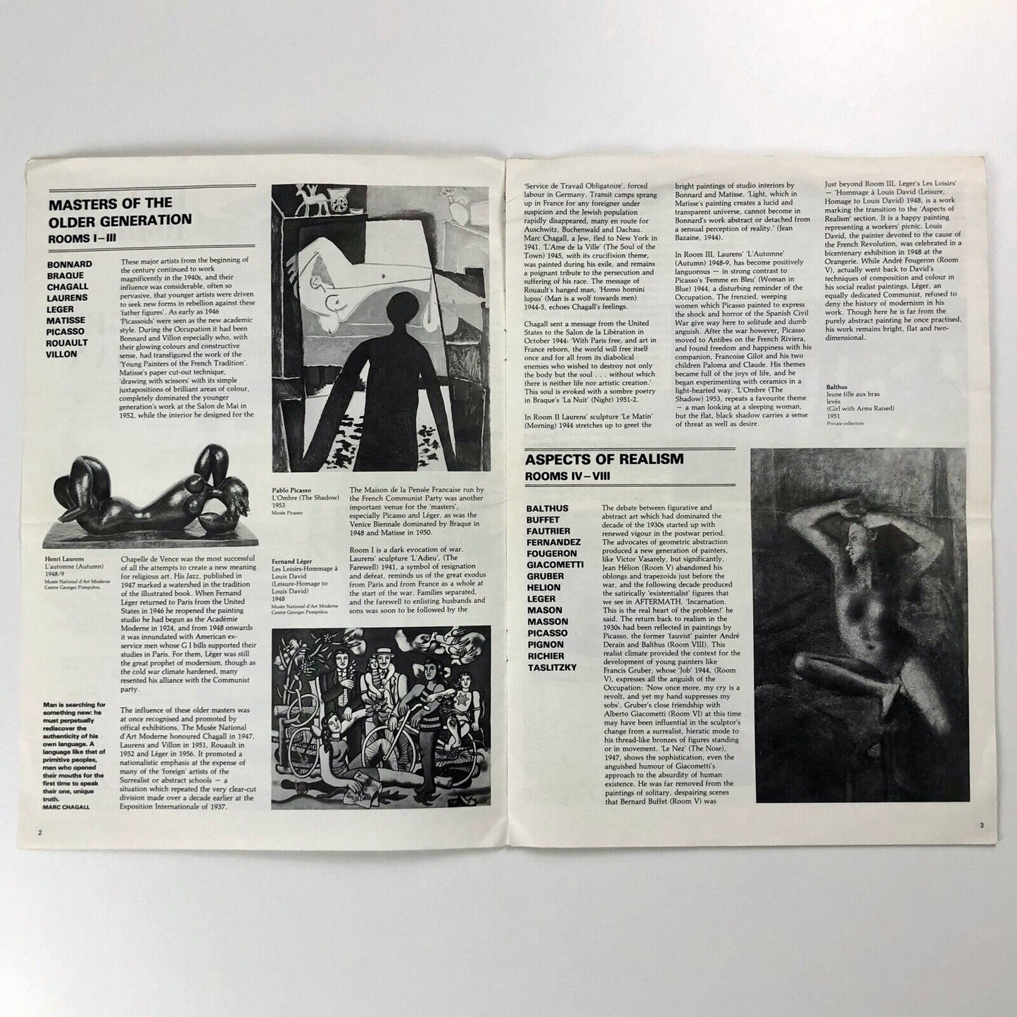 Aftermath. France 1945-54. New Images of Man | Barbican exhibition guide, 1982