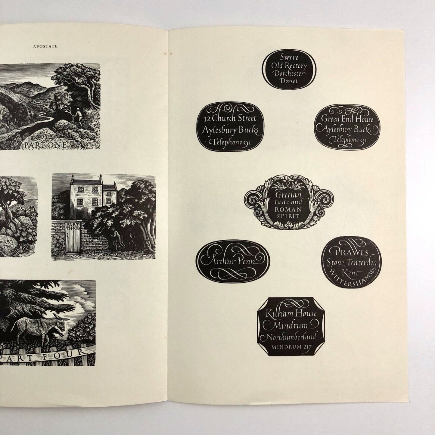 Prospectus for Reynolds Stone Engravings | John Murray c. 1977