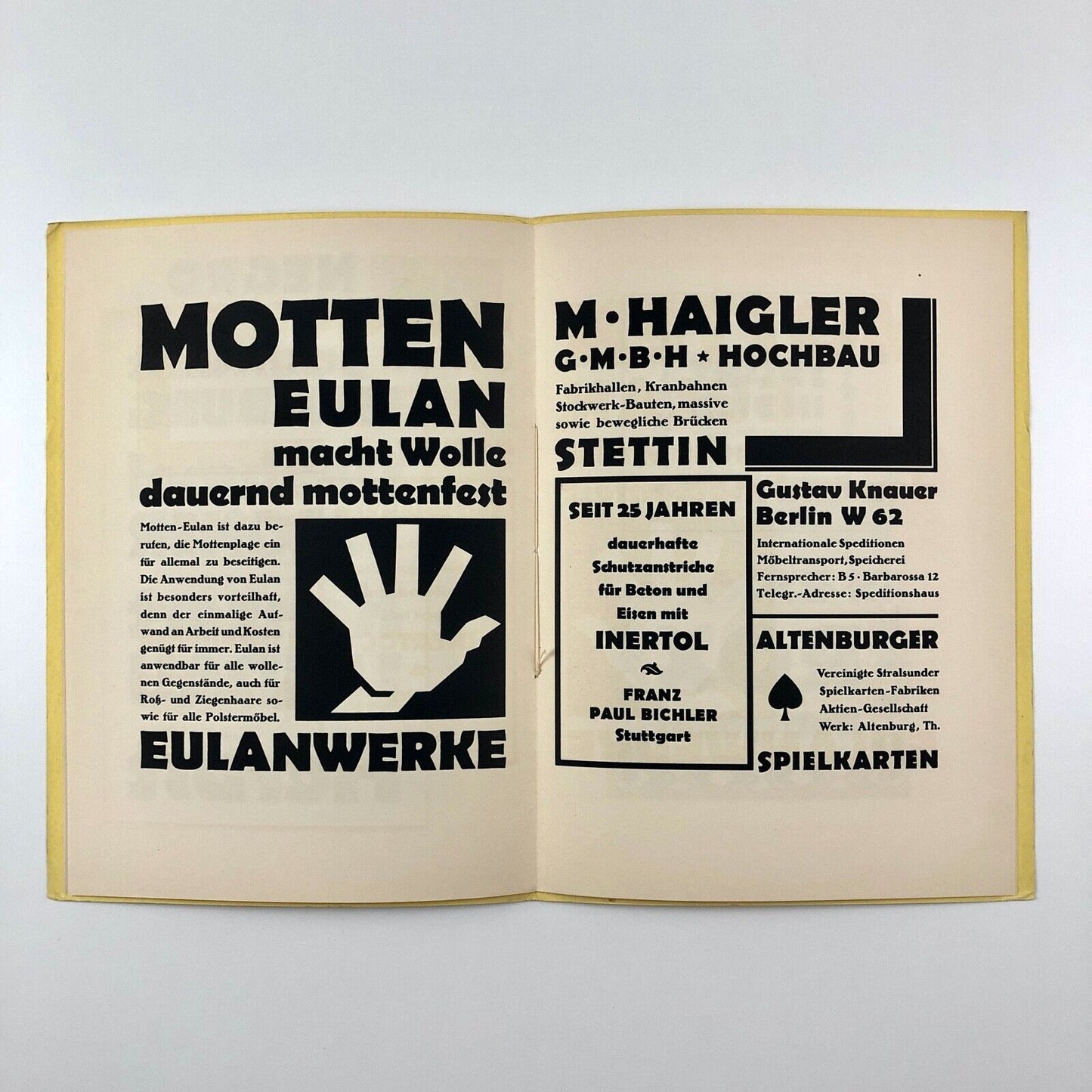 1930 Lucian Bernhard Negro type specimen booklet | Bauersche Giesserei 1930