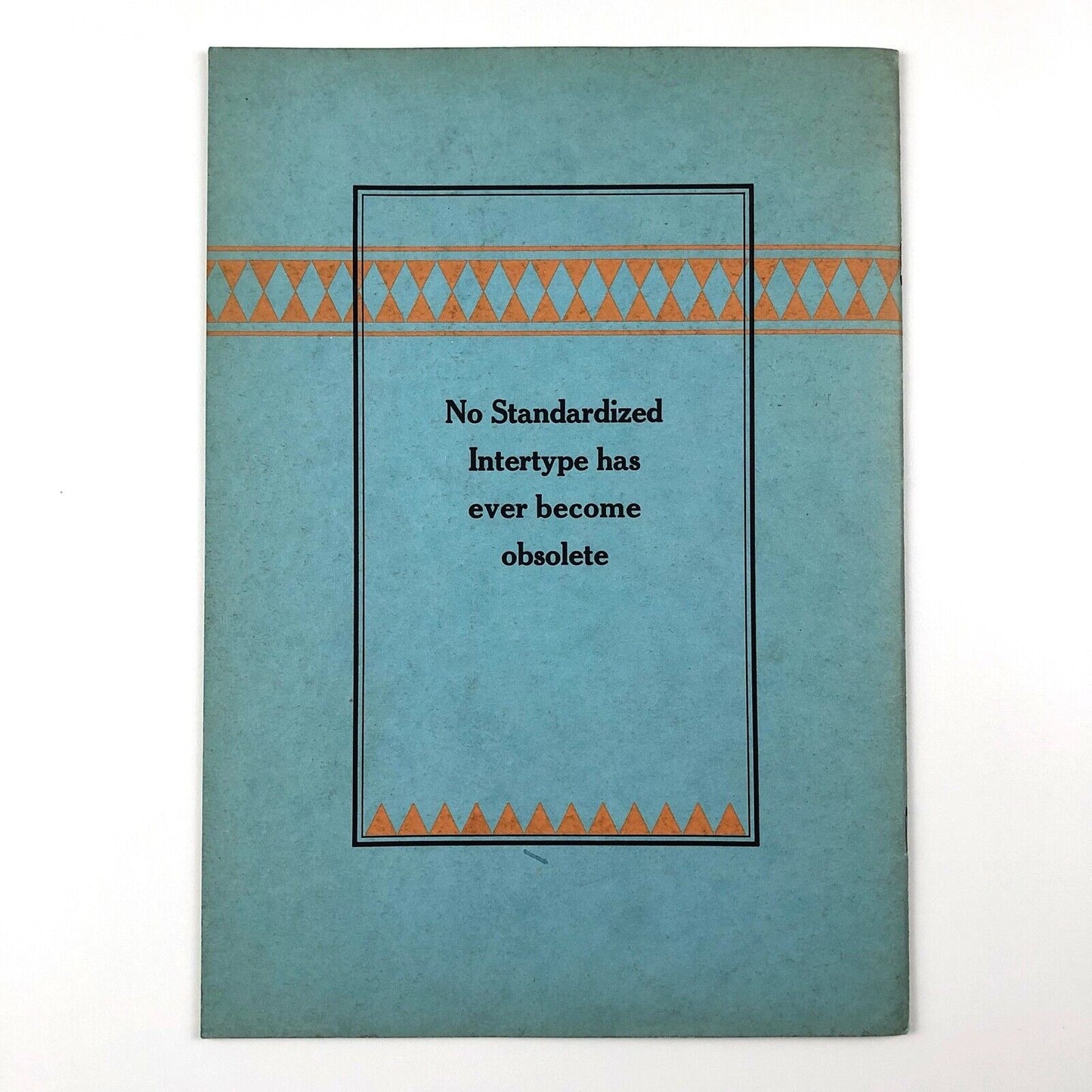 The Intertype Cheltonian Family | Advertising type face specimen booklet, 1930s?