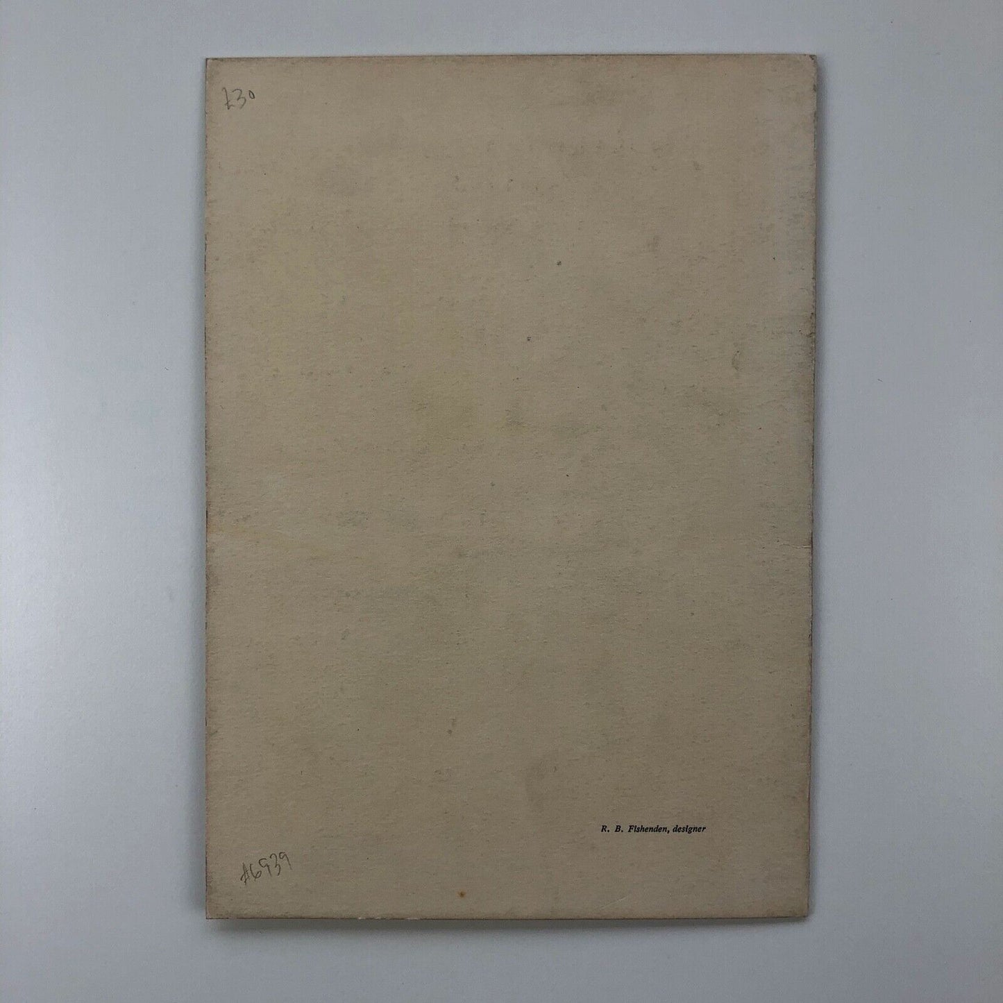 Double Crown Club 70th dinner menu for Charles Peignot talk 26 April 1939 on Typography in France during the 19th century | Menu designed by R.B. Fishenden