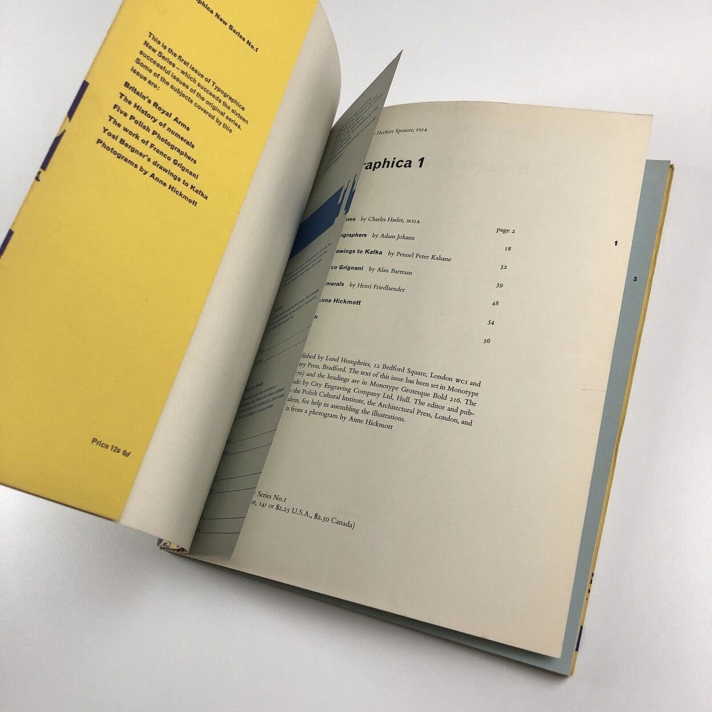 Typographica 1 (new series) June 1960 | Lund Humphries | Herbert Spencer