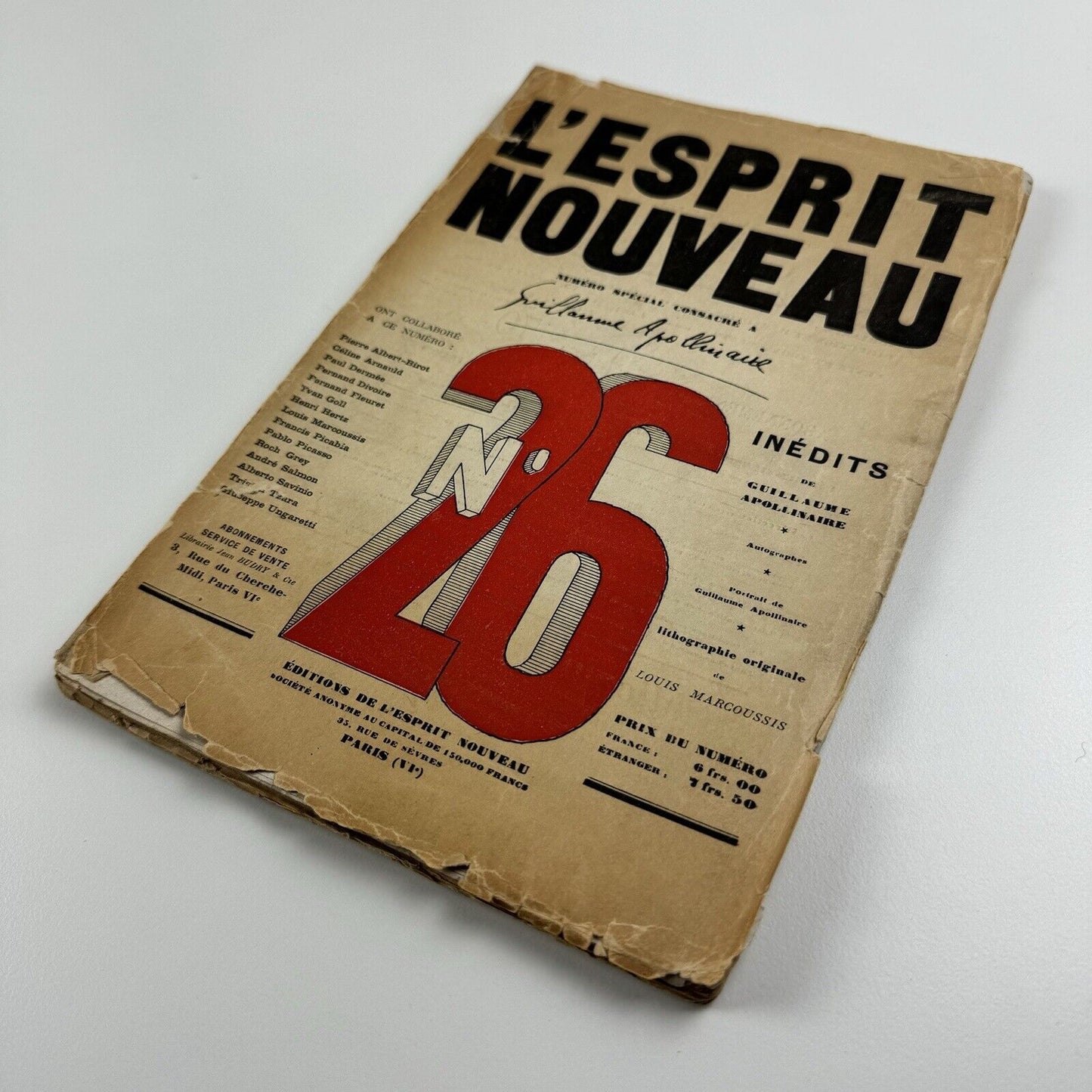 L'Esprit Nouveau journal No. 26 1924 | Amédée Ozenfant & Le Corbusier | Apollinaire