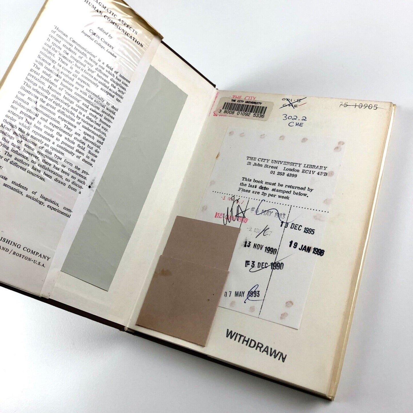 Pragmatic Aspects of Human Communication | Edited by Colin Cherry | D. Reidel Publishing, 1974