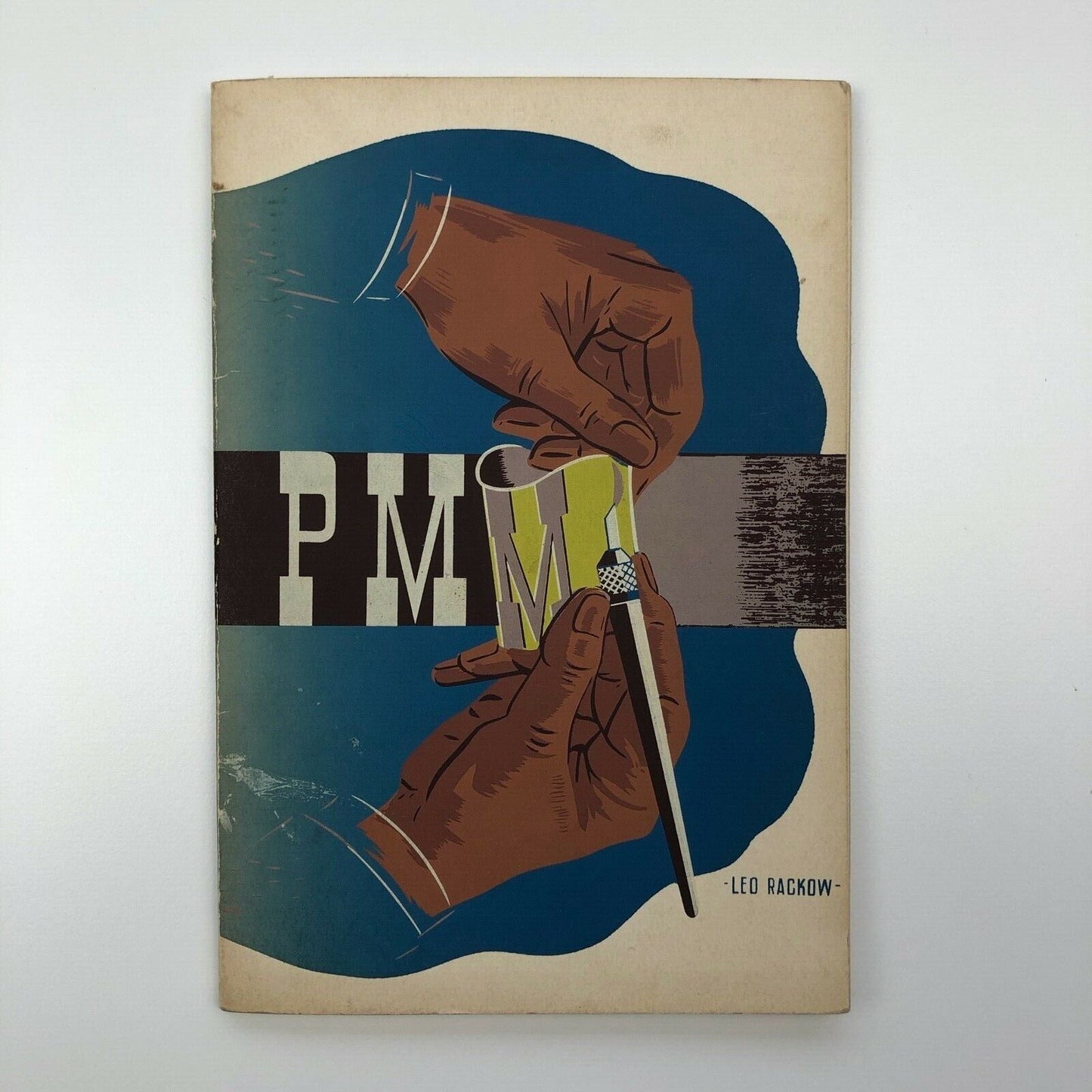 PM AD Journal Dec 1938 - Jan 1939 Vol. 4, no. 10 silk screen printing | cover design by Leo Rackow