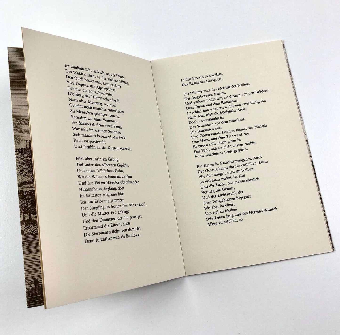 Friedrich Hölderlin – Der Rhein Ein Gedicht | Monotype Corporation booklet, undated