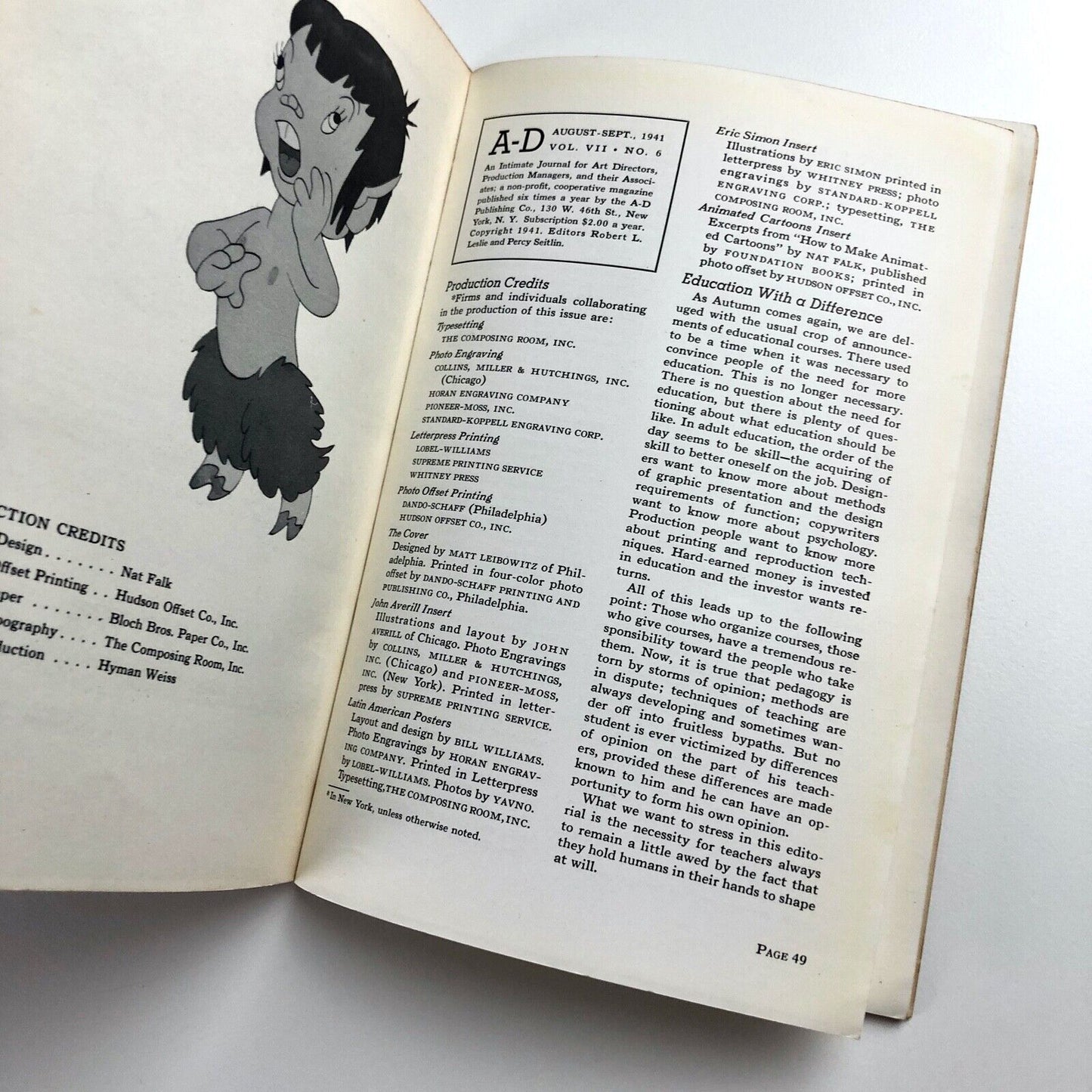 PM – Journal for Production Managers & Art Directors. Vol 7, No 6, August 1941 | Edited by Robert L. Leslie and Percy Seitlin.