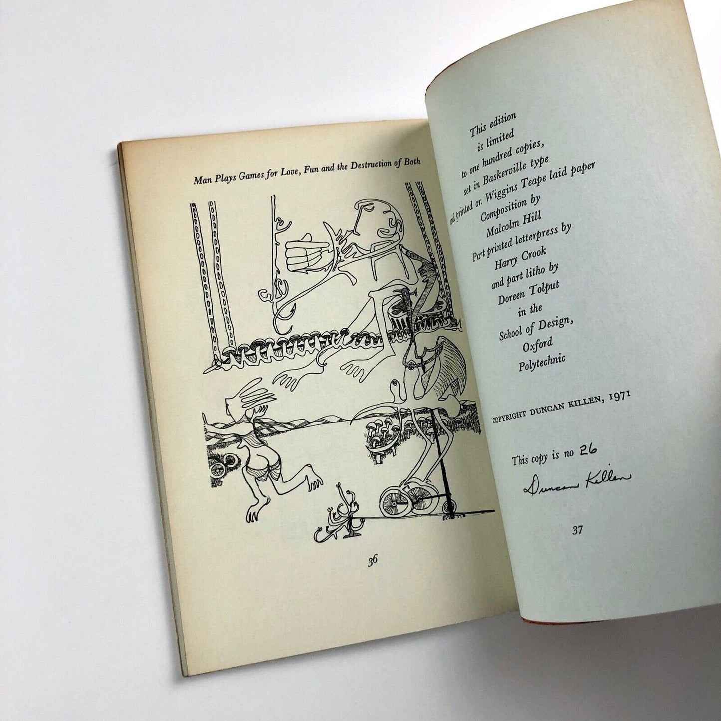 The Moon Tree. An Essay on the Symbolic in Art written and illustrated by Duncan Killen | School of Design, Oxford Polytechnic, 1971 | limited edition signed and numbered