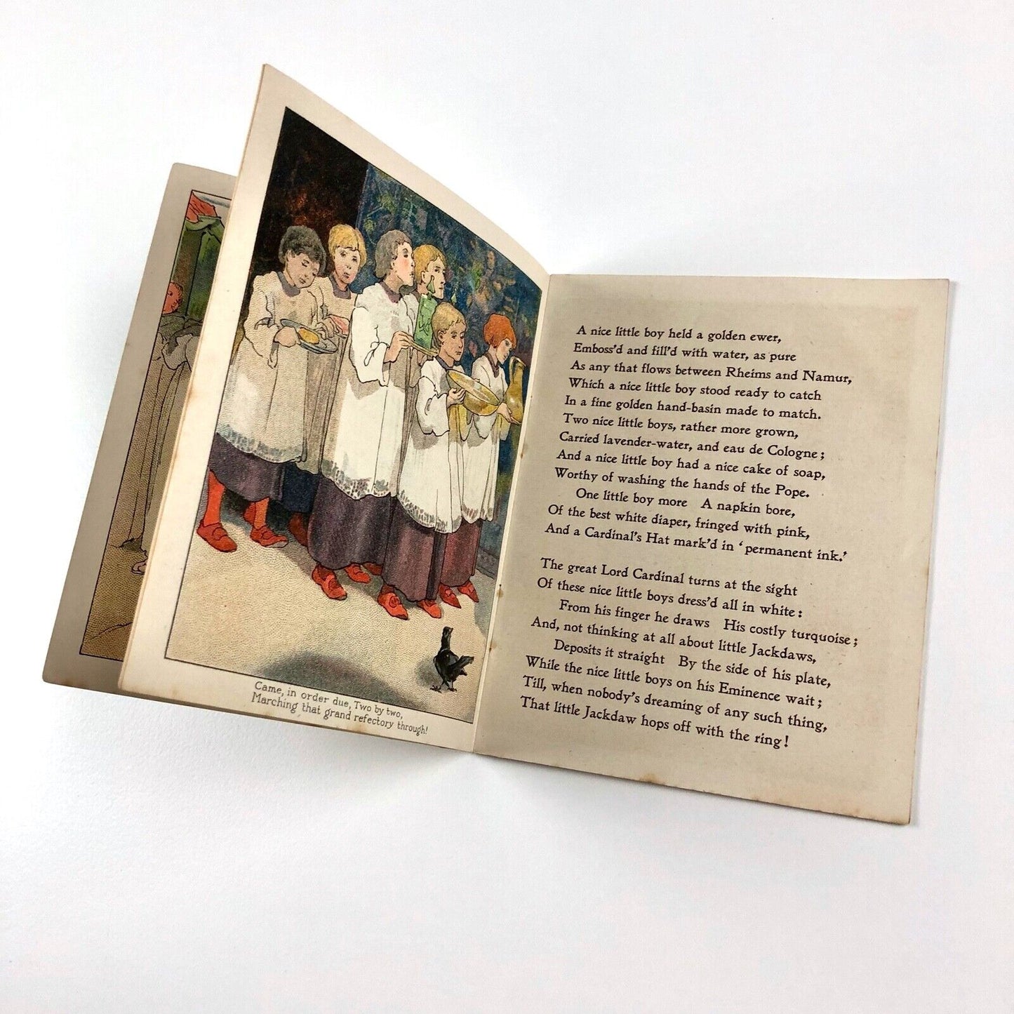 Booklet The Jackdaw of Rheims by Thomas Goldsby, illustrated by Alice B. Woodward | Colman's Mustard promotional advertisement, 1901