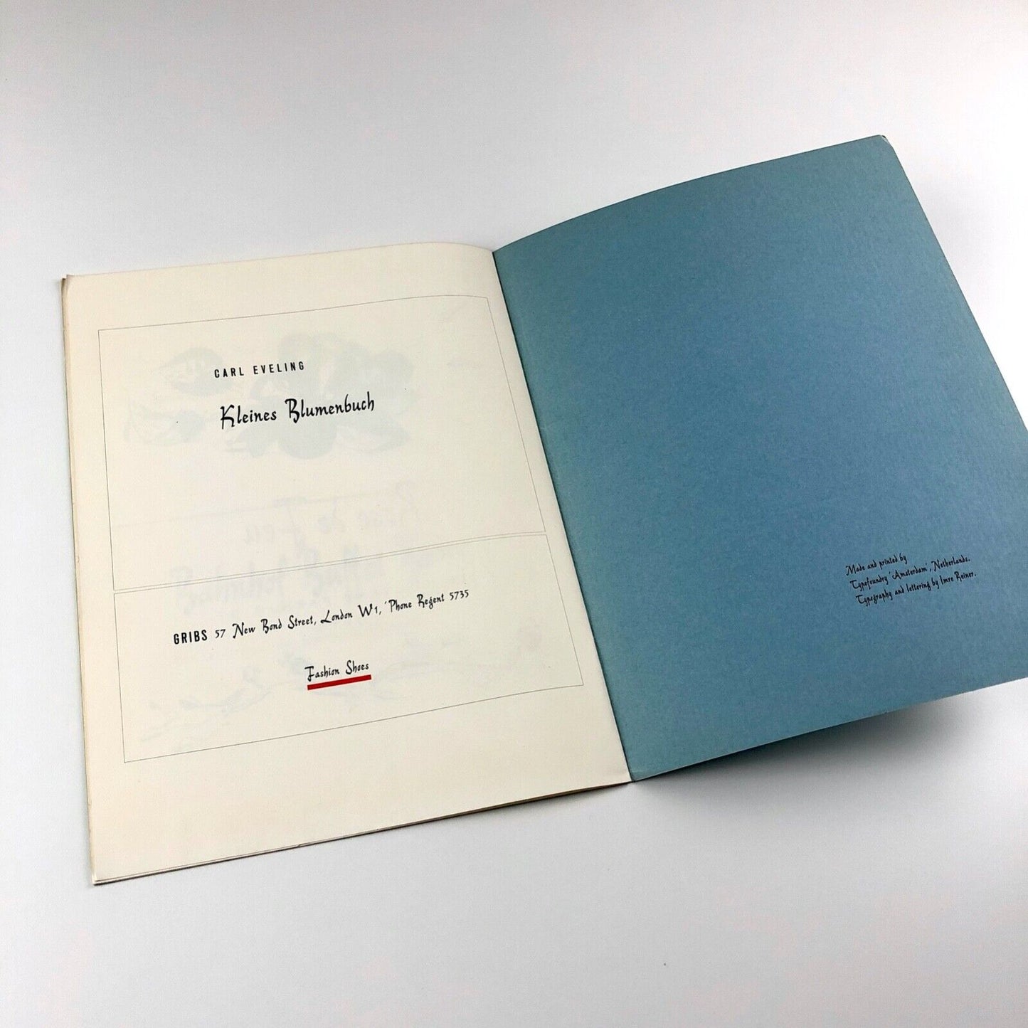 Reiner Script by Imre Reiner | Typefoundry Amsterdam type specimen booklet c.1952