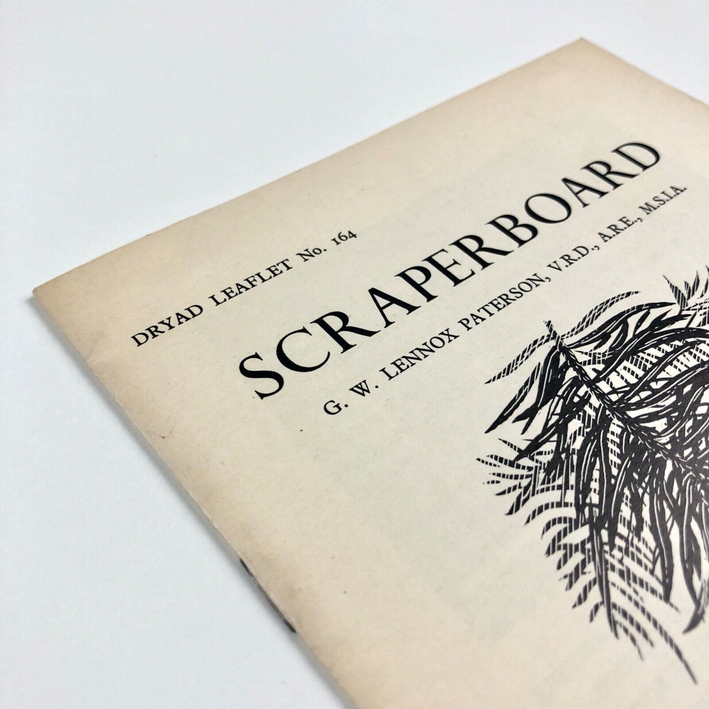 Scraperboard by G. W. Lennox Paterson | Dryad Handicrafts leaflet no. 164
