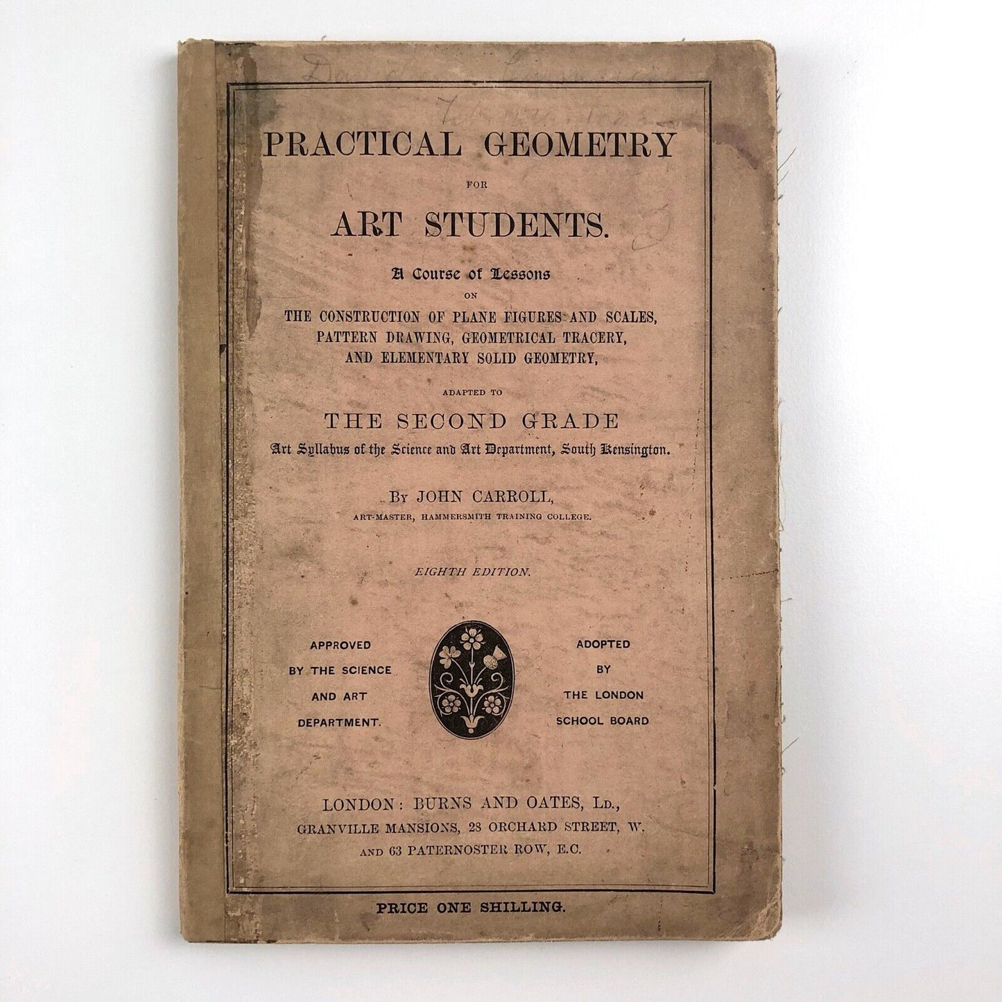 Practical Geometry for Art Students by John Carroll | Burns and Oates Ltd, 1880