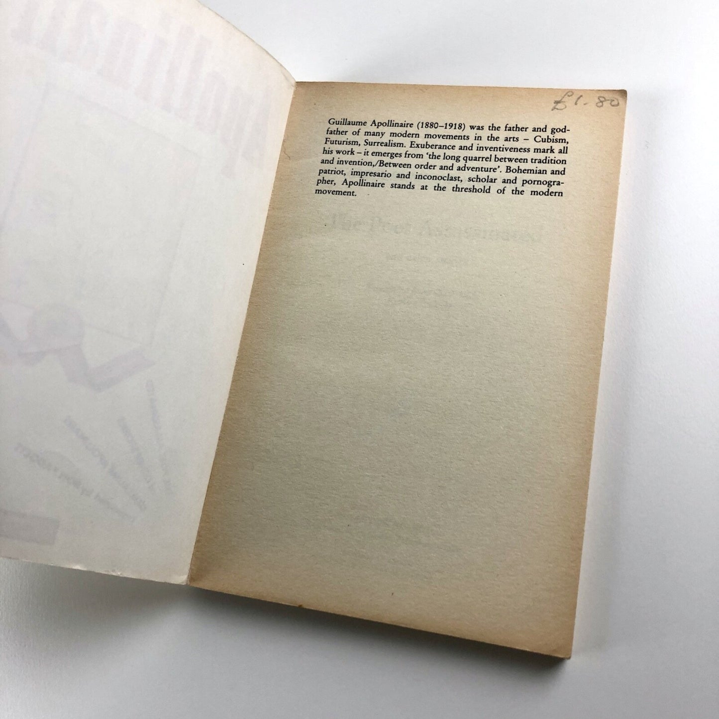 Apollinaire – The Poet Assassinated and other stories | Grafton Books, 1988