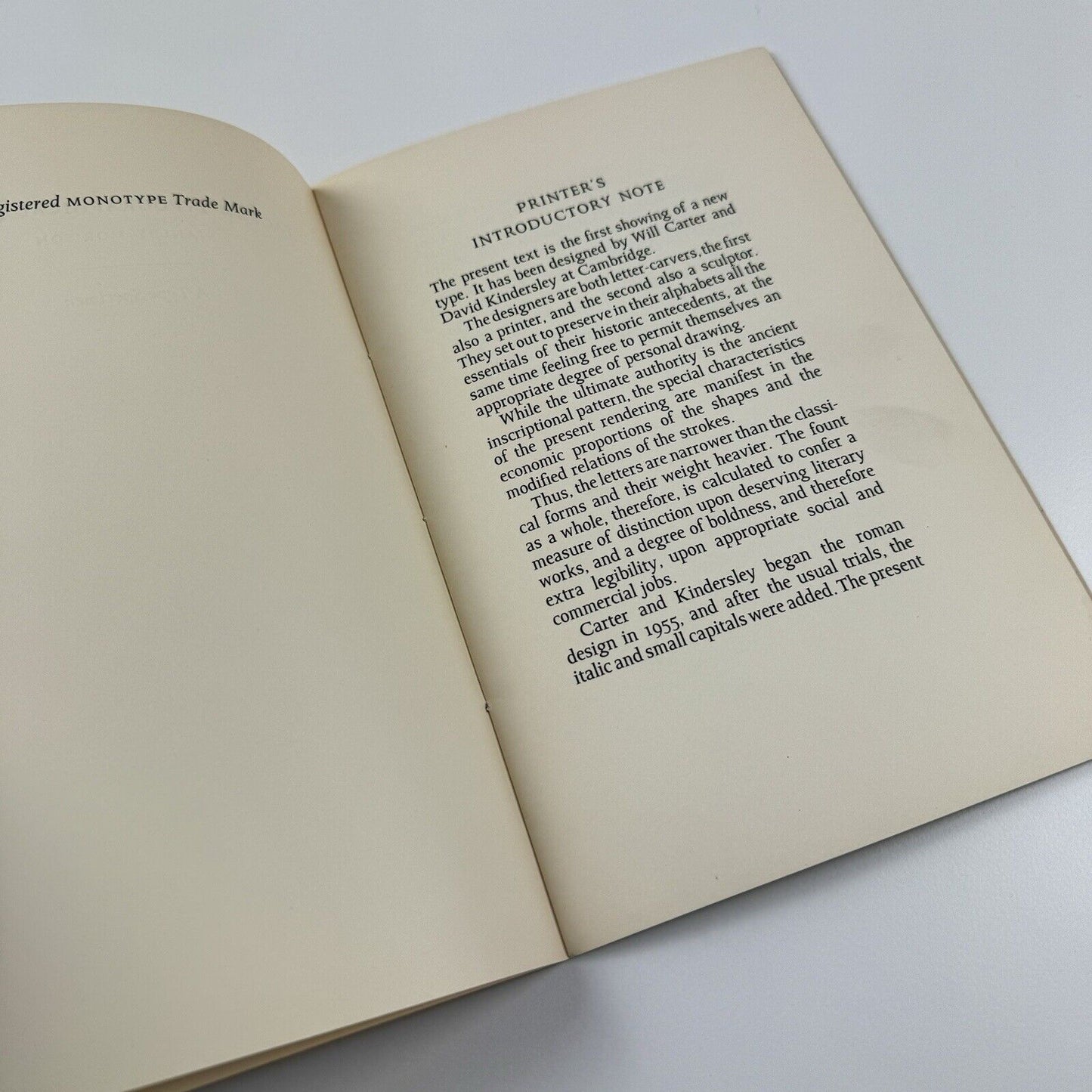 Tact in Typographical Design by Stanley Morison | A Type Specimen designed by Will Carter at The Rampant Lions Press, 1962