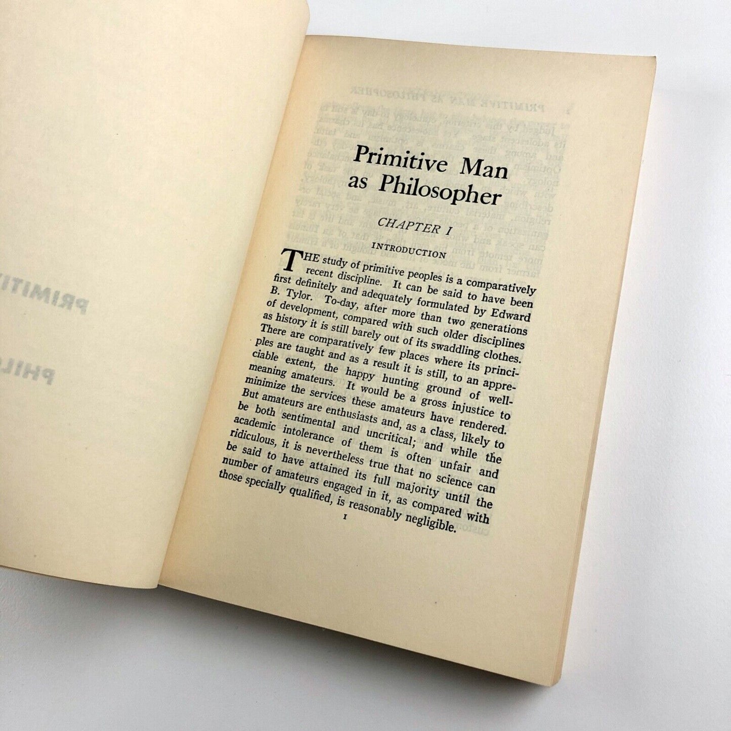 Primitive Man as Philosopher by Paul Radin | Dover Publications, 1957 paperback